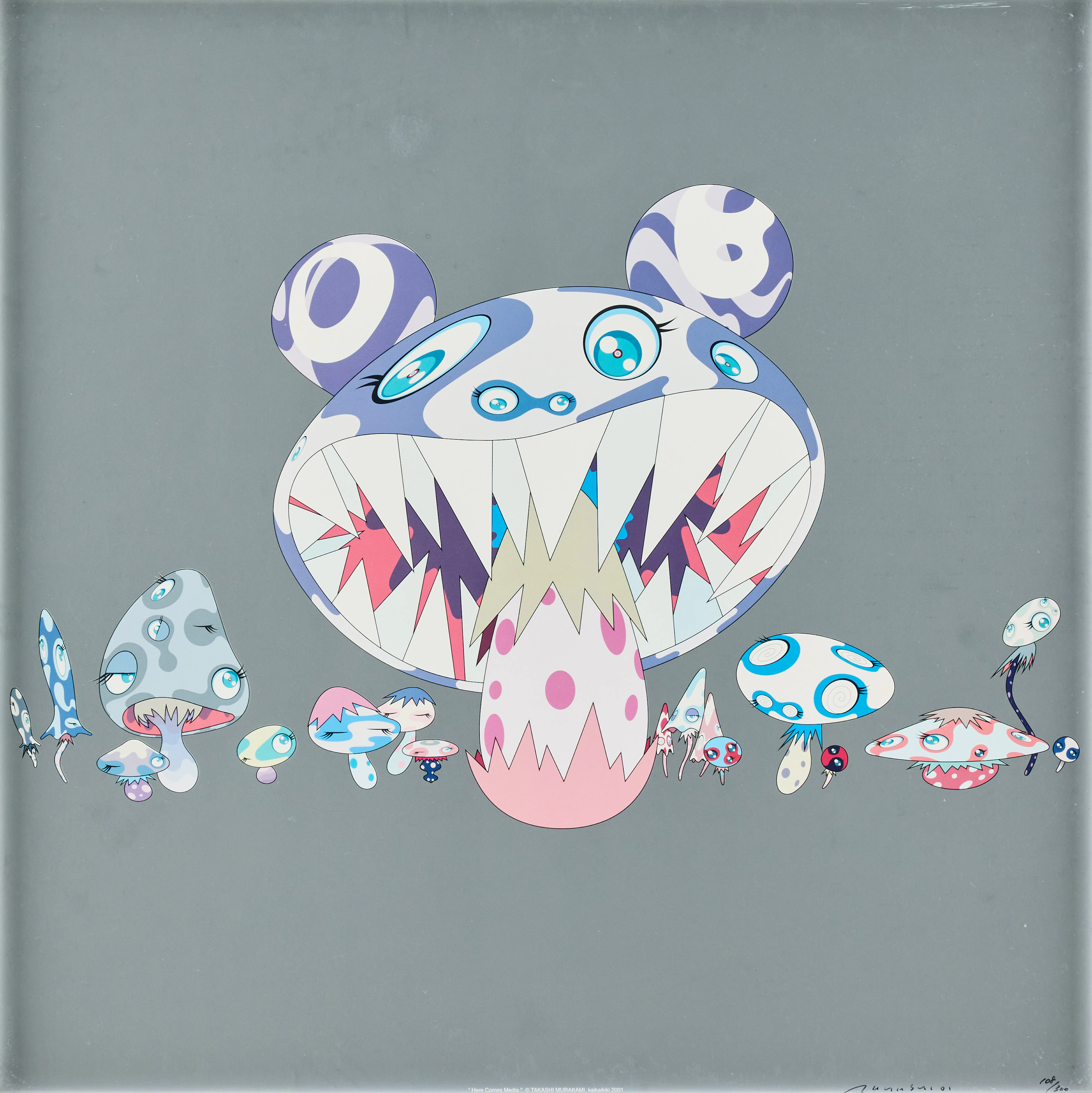 TAKASHI MURAKAMI. "Here comes Media”.