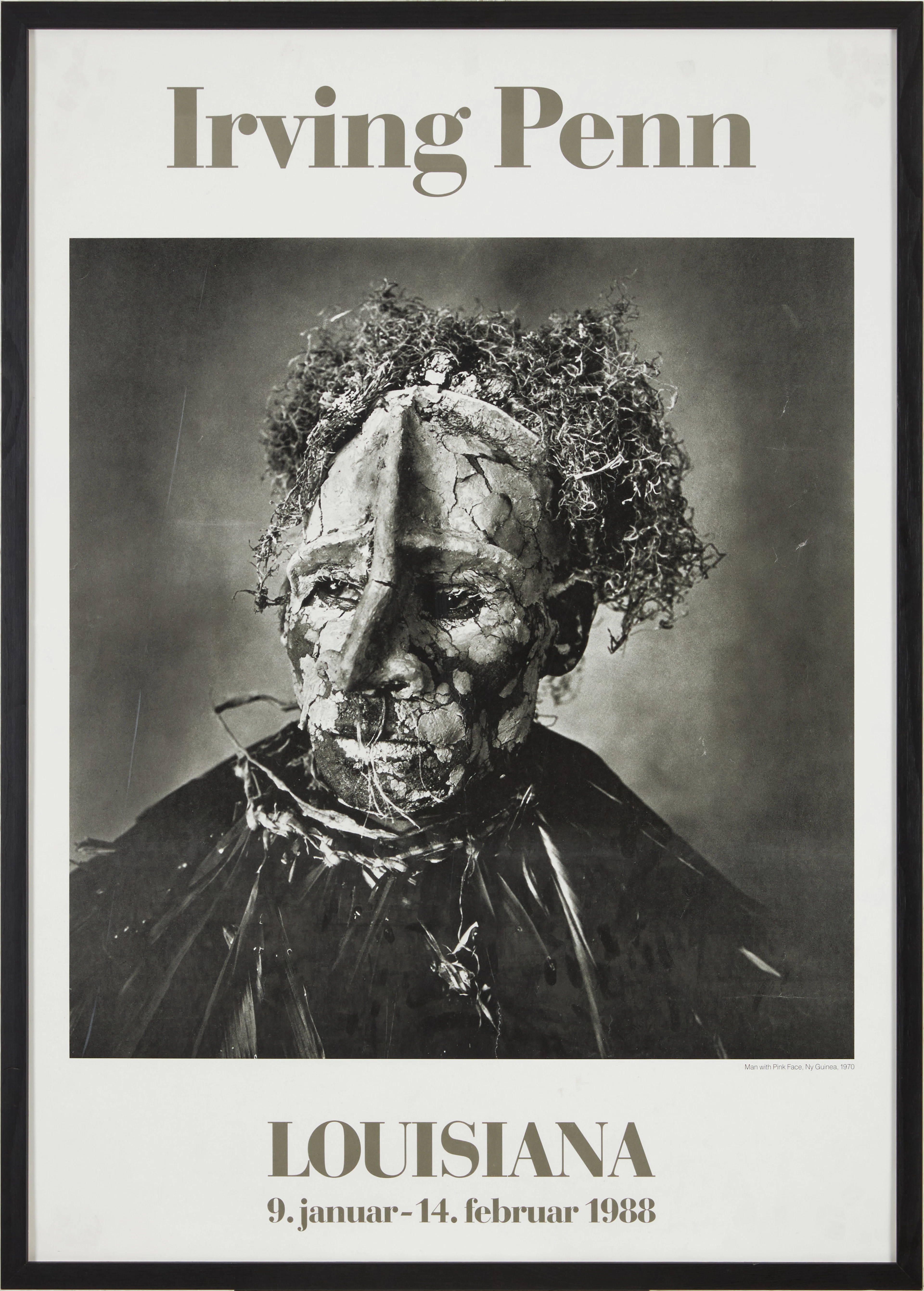 IRVING PENN. Utställningsaffisch, Louisiana 1988.