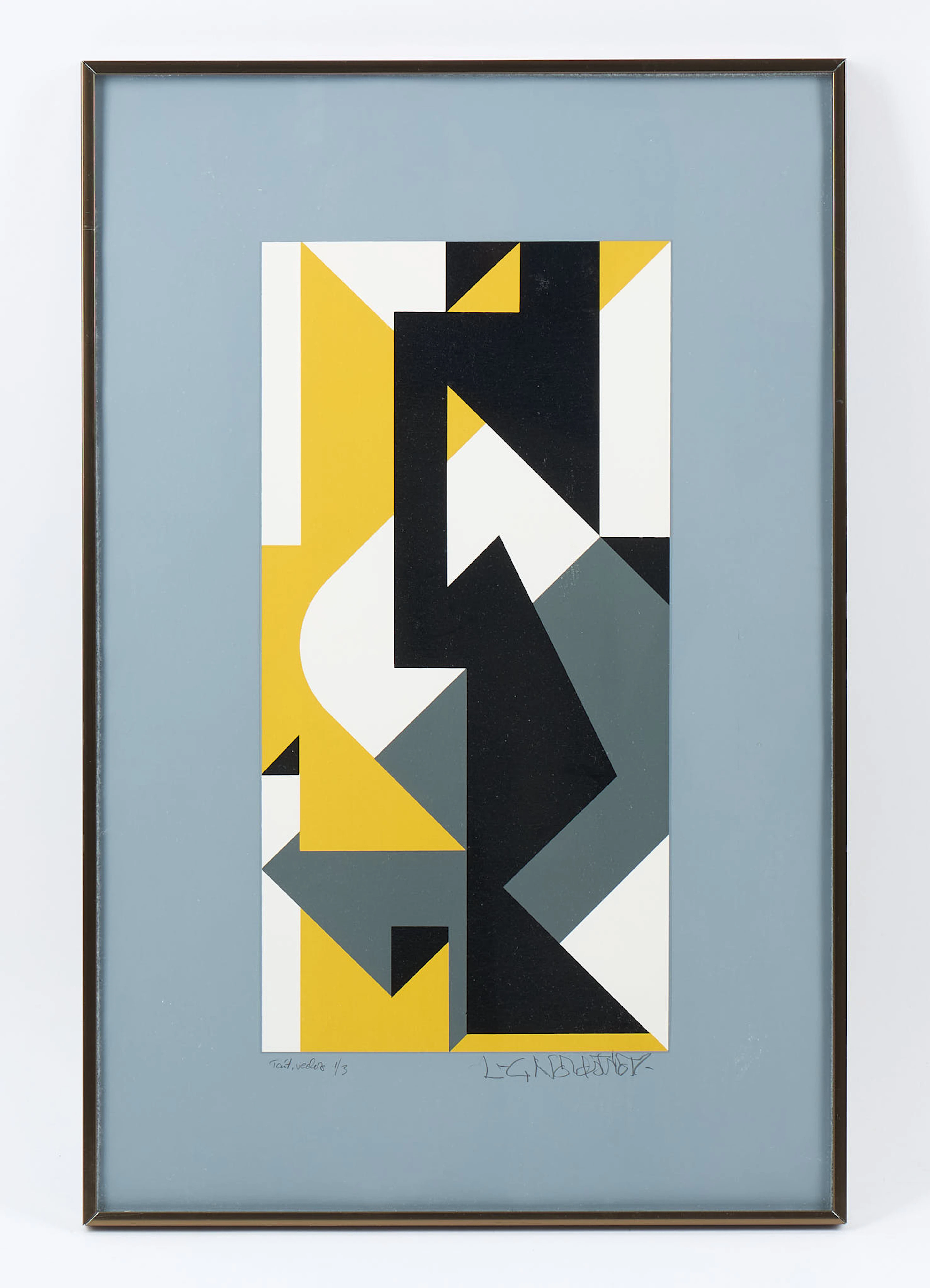 LARS-GUNNAR NORDSTRÖM. Komposition, signerad, serigrafi, tait. vedos 1/3.