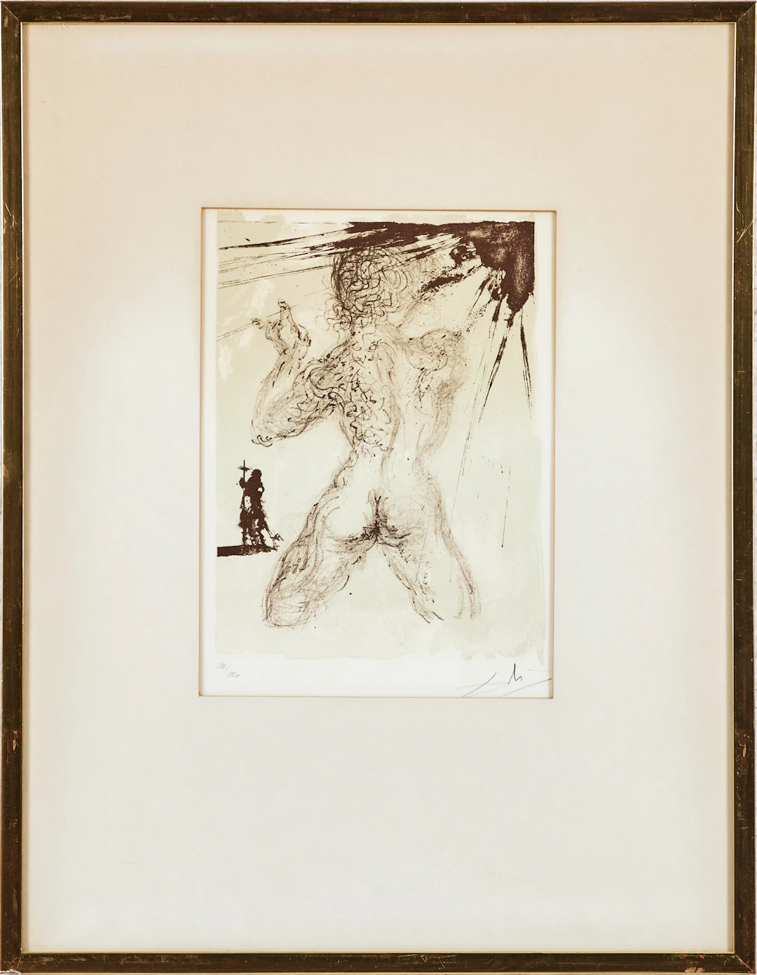 SALVADOR DALÍ. "Hommage à Meissonier".