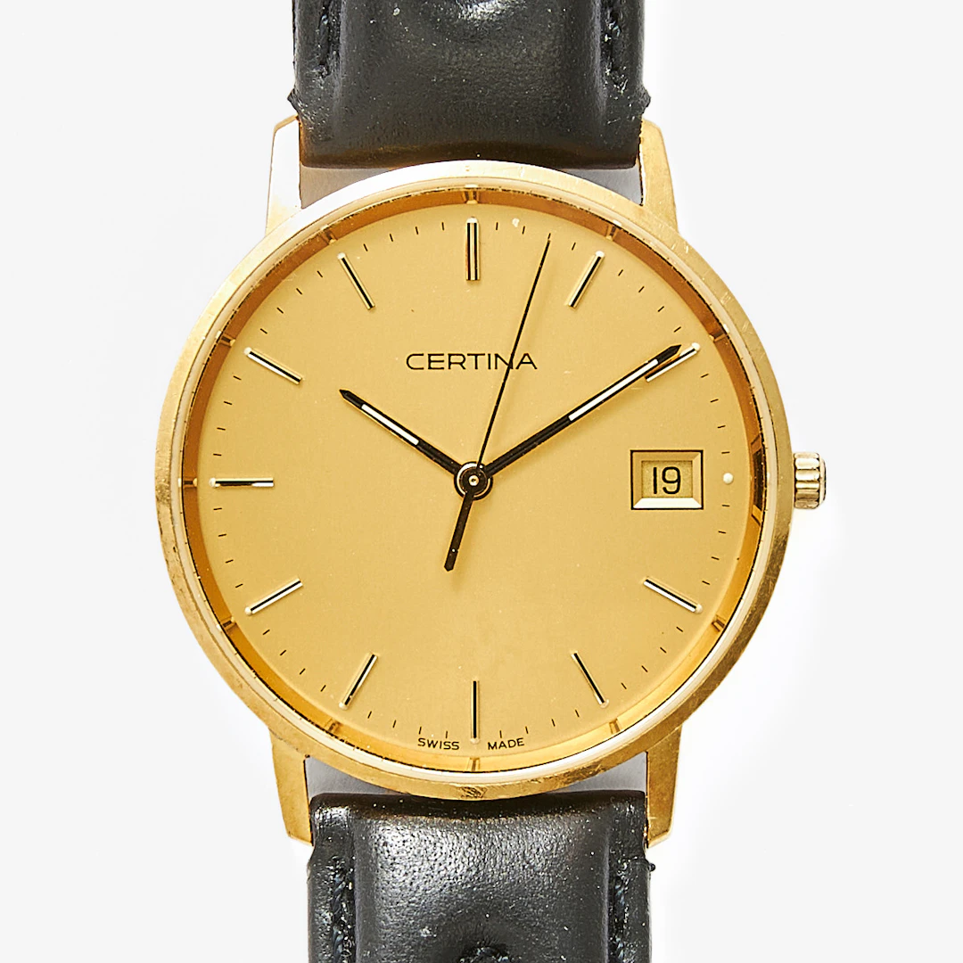 CERTINA, armbandsur, 33,5 mm, 18K guld, ca 1991.