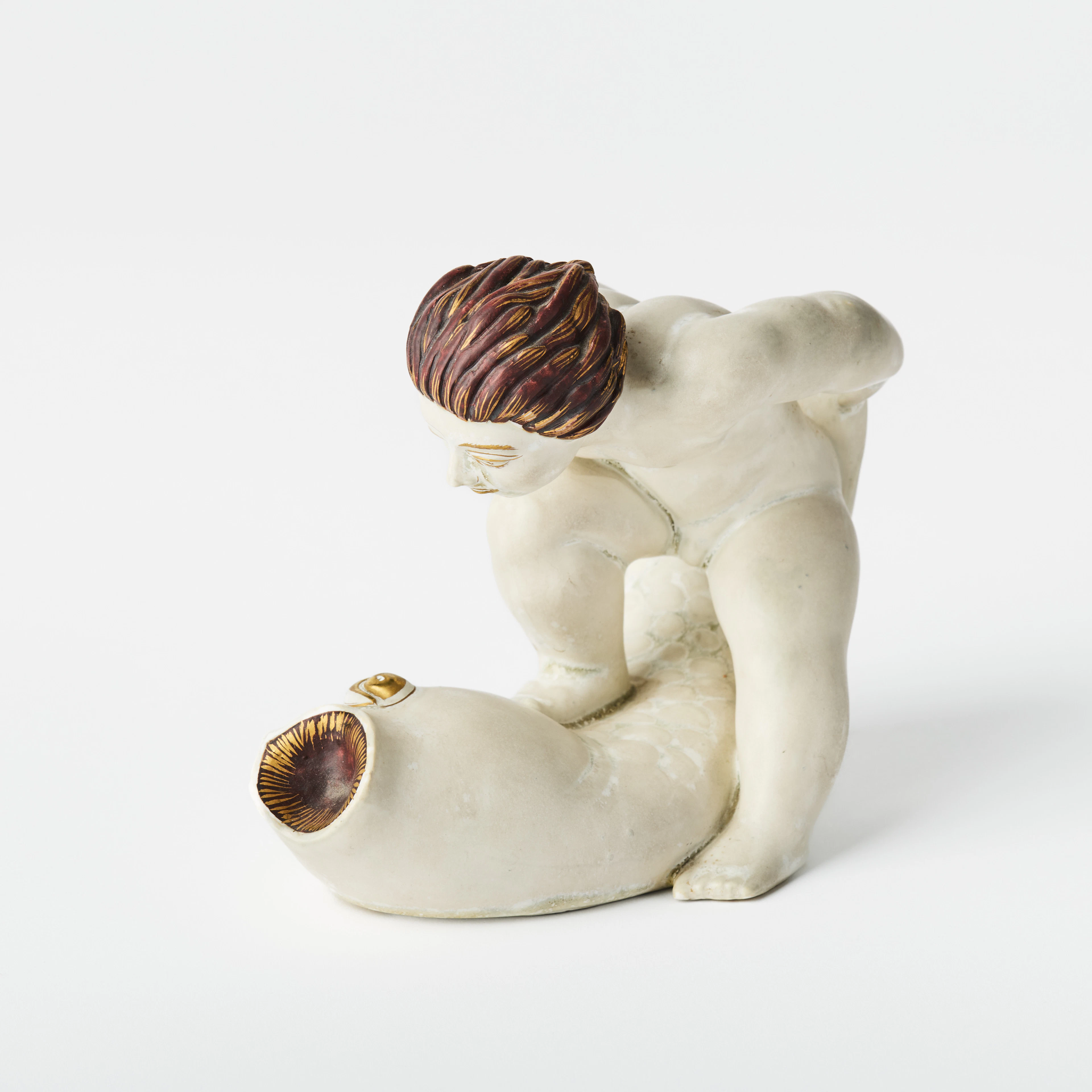 TYRA LUNDGREN. Figurin, Arabia, Finland 1931, stengods, i form av