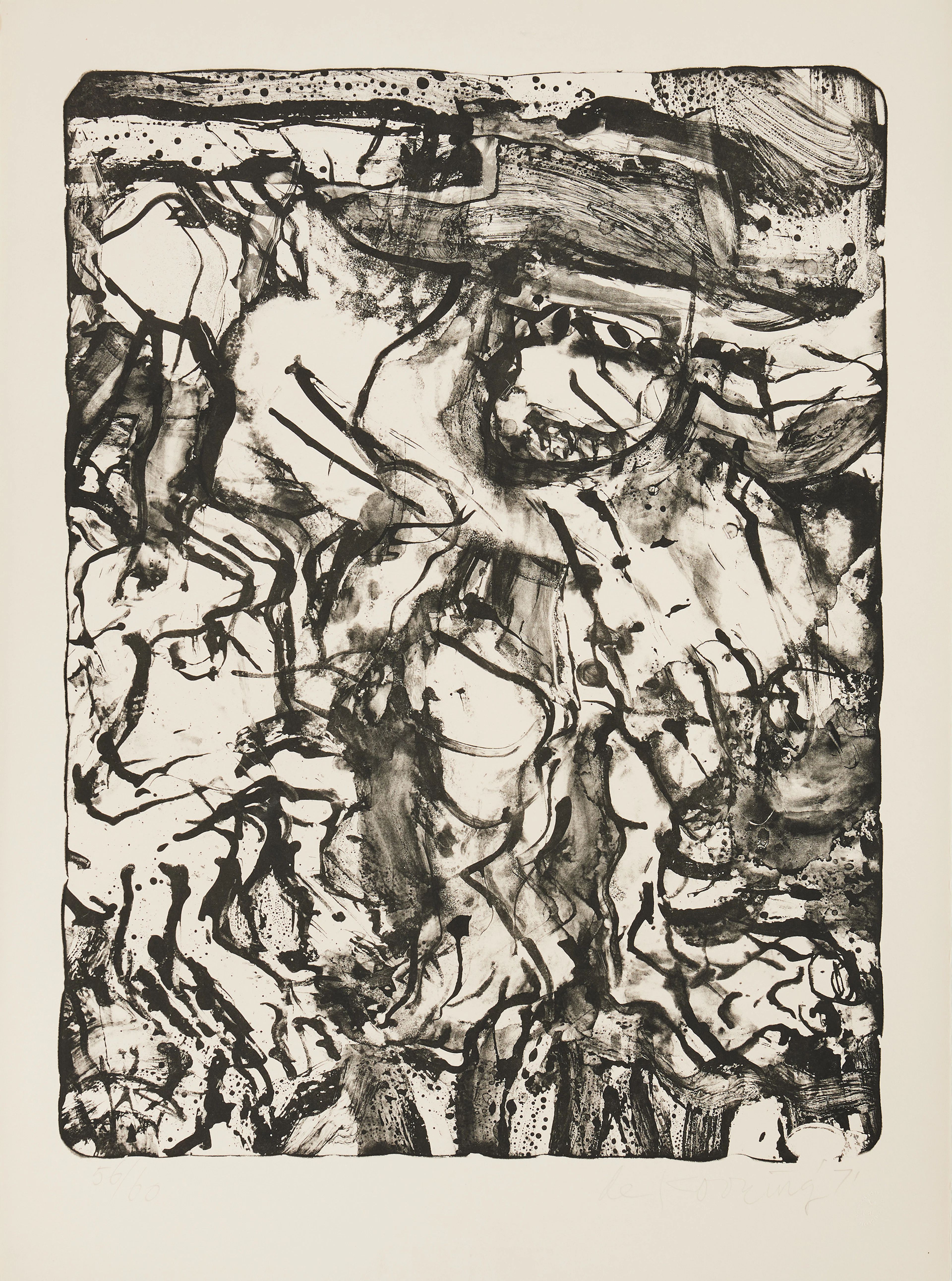WILLEM DE KOONING (THE NETHERLANDS/USA 1904-1997). "The Preacher".