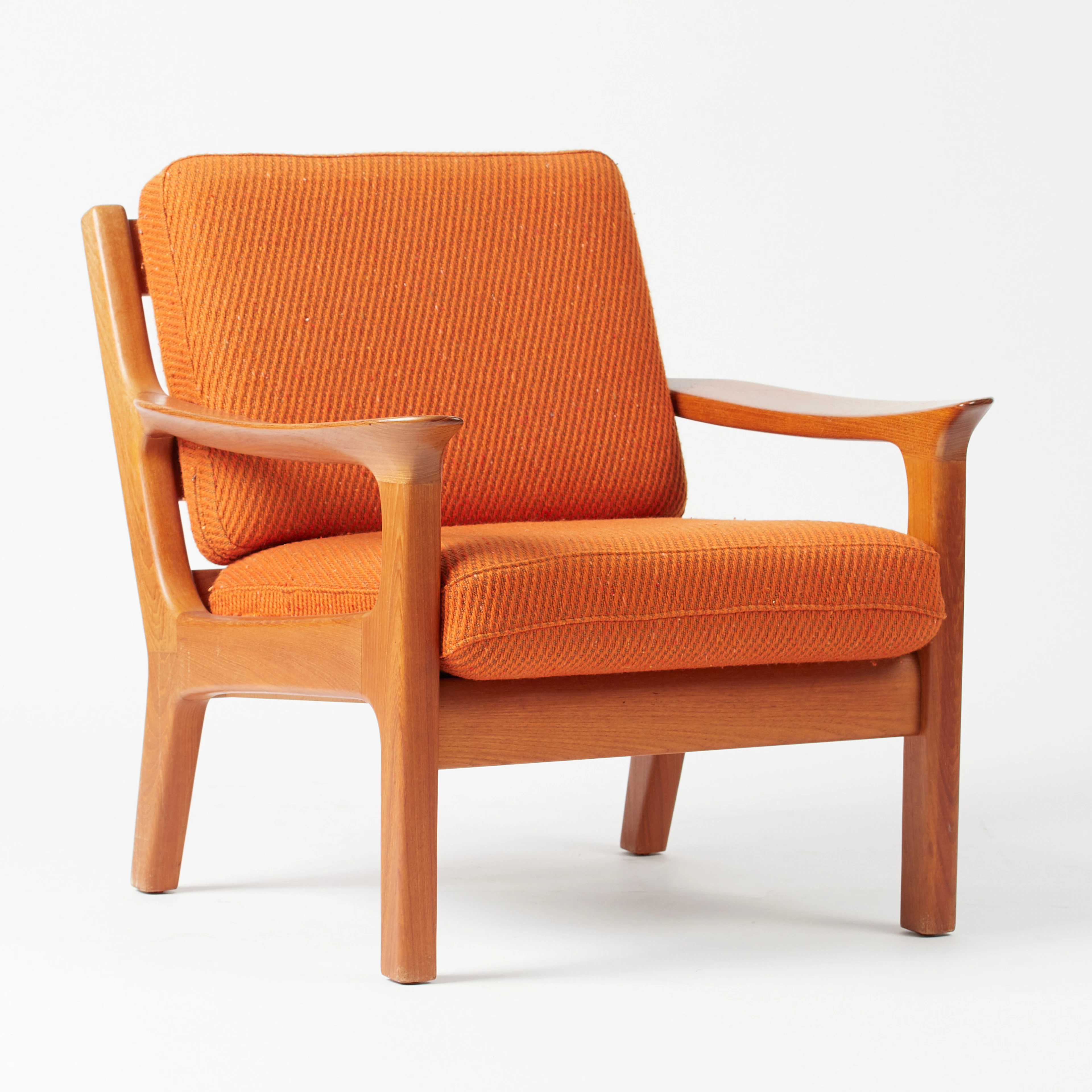 JUUL KRISTENSEN. JK Denmark, Sessel / Lounge Chairs, Teak, Wolle