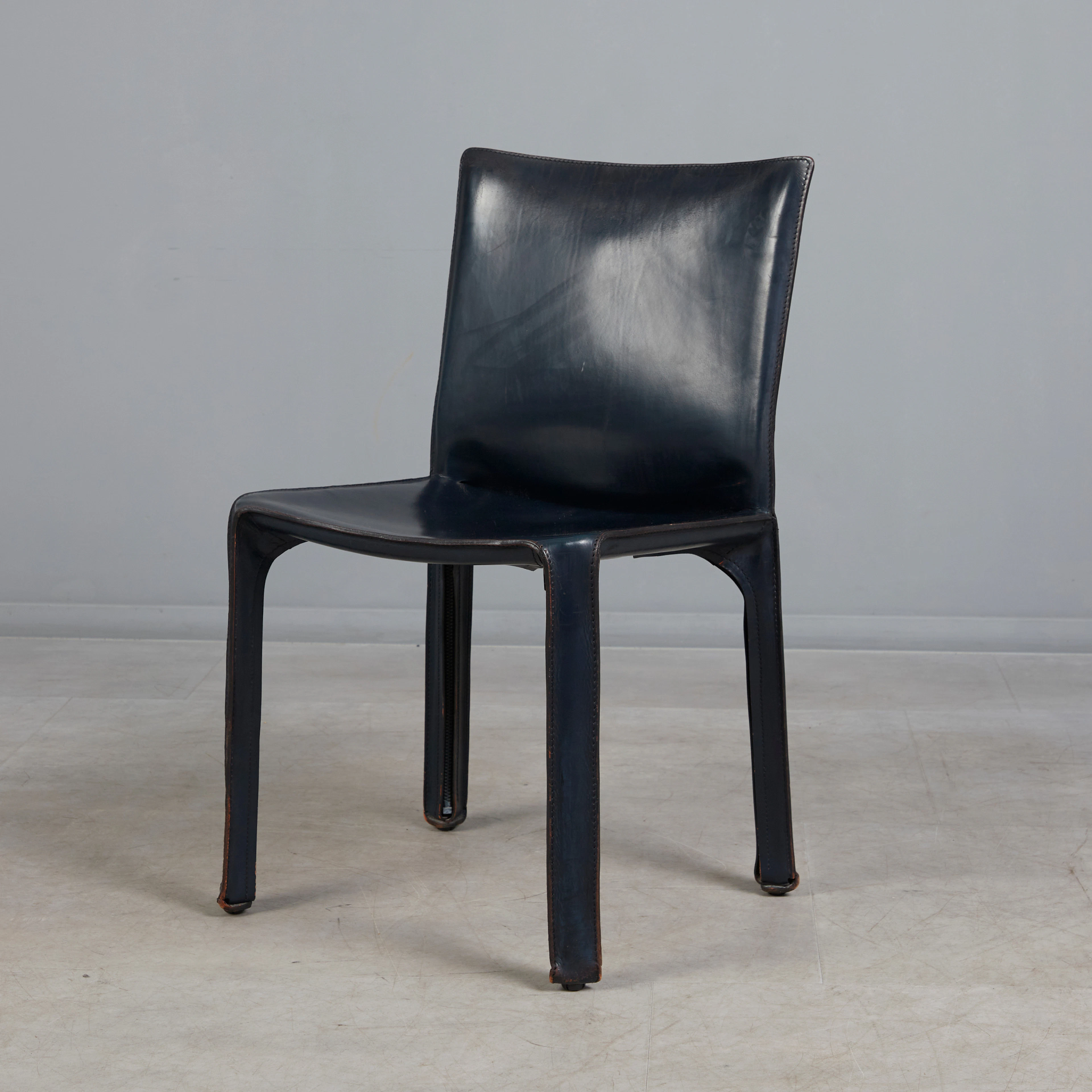 MARIO BELLINI. für Cassina, Stuhl, Modell 'CAB 412', Leder, 1980er