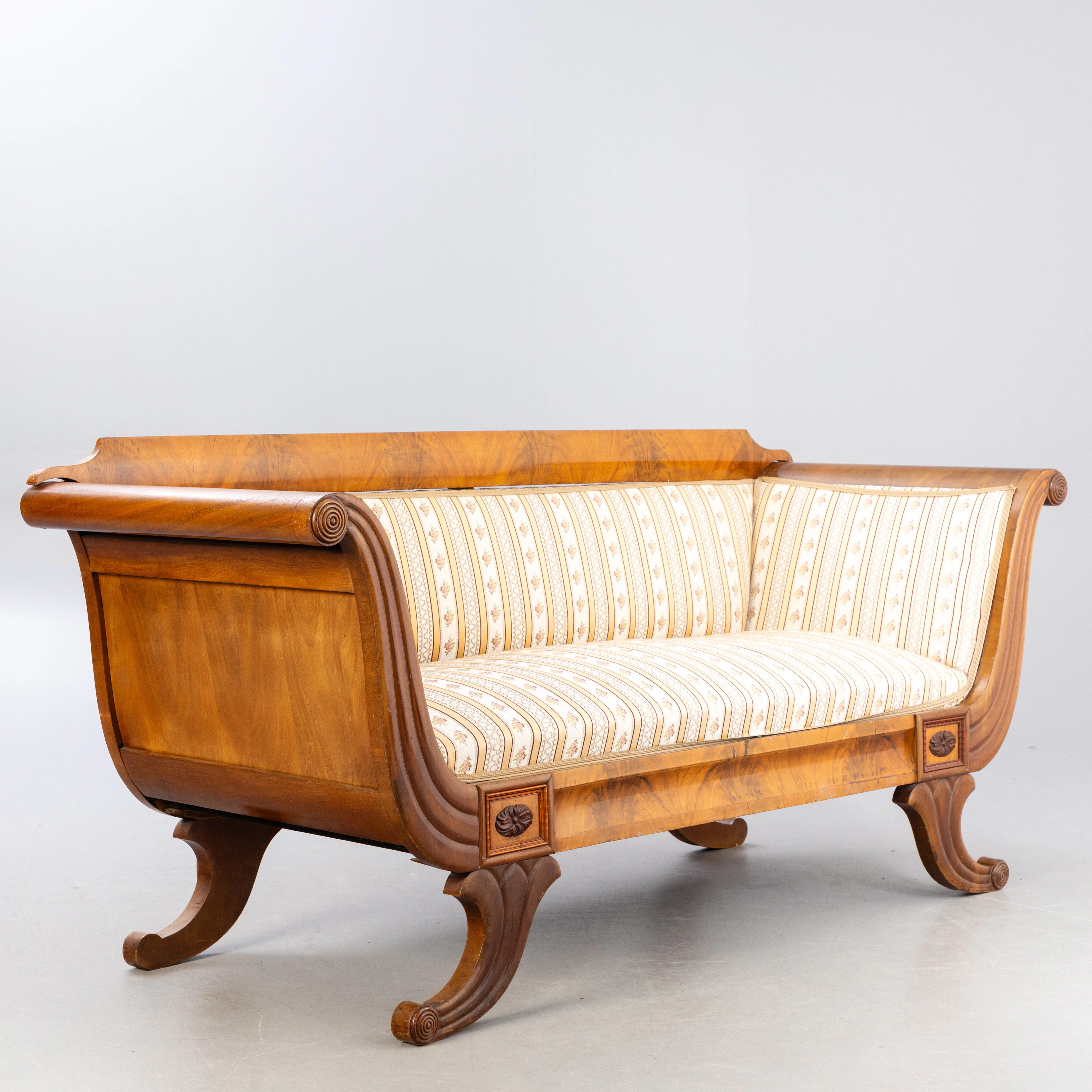 Biedermeier-Sofa, Norddeutschland, 1830/40.