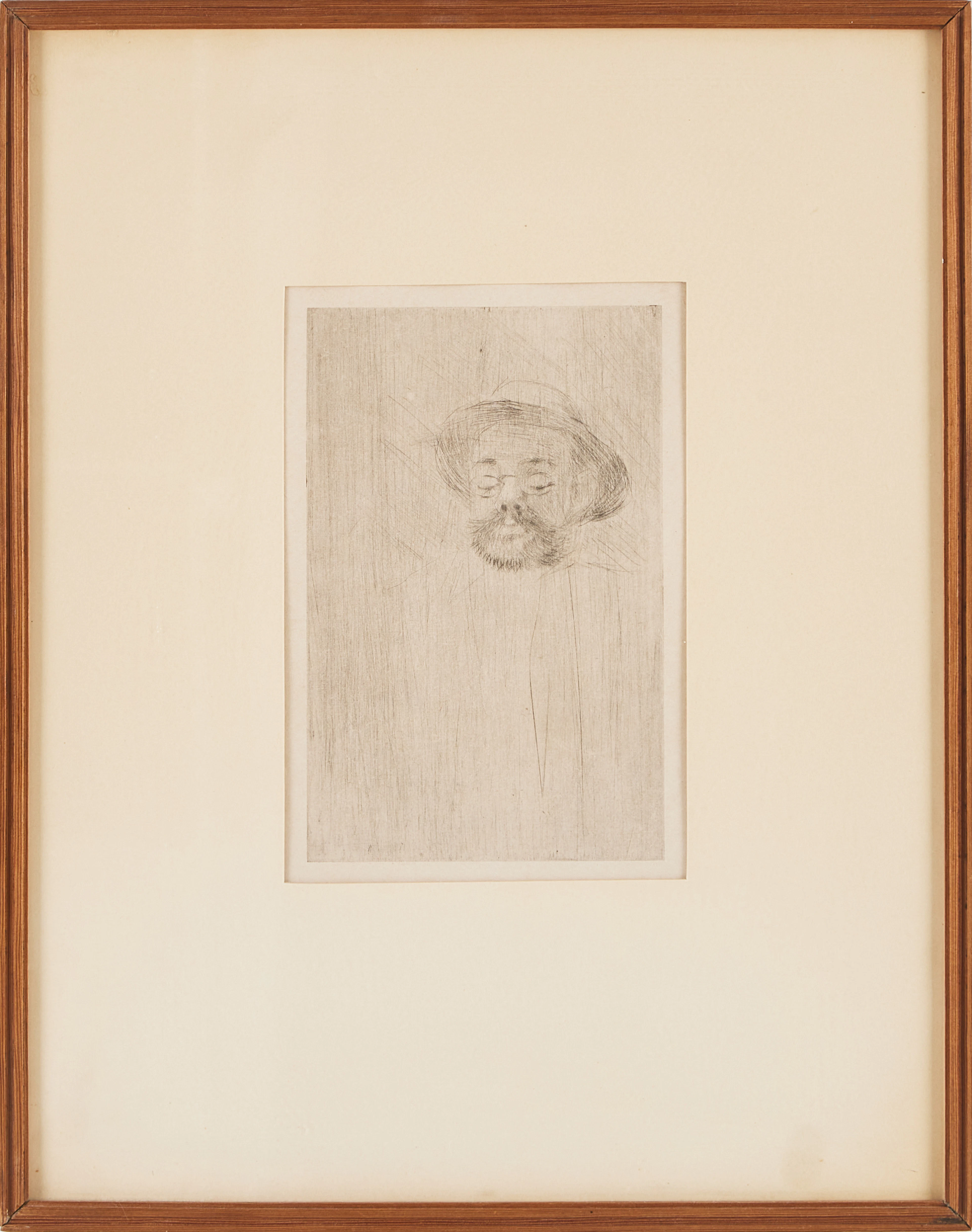 HENRI DE TOULOUSE-LAUTREC. EFTER. Porträtt av Henry Somm, etsning.