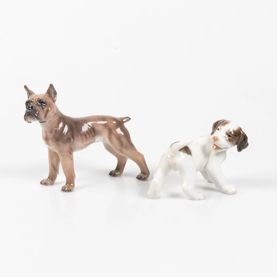 DAHL JENSEN OCH BING&GRÖNDAHL. 2 figuriner.
