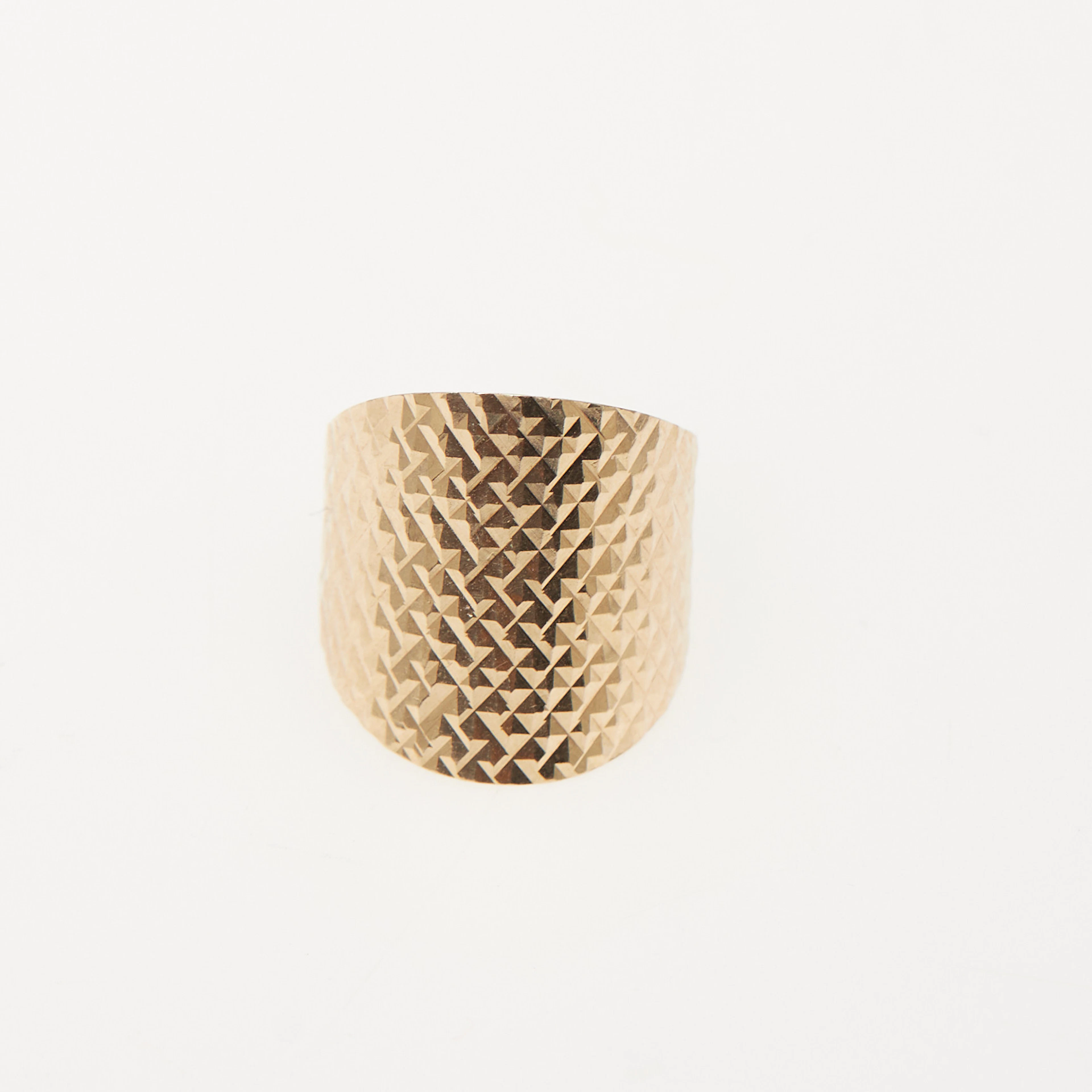 Ring, 375er, Gelbgold.