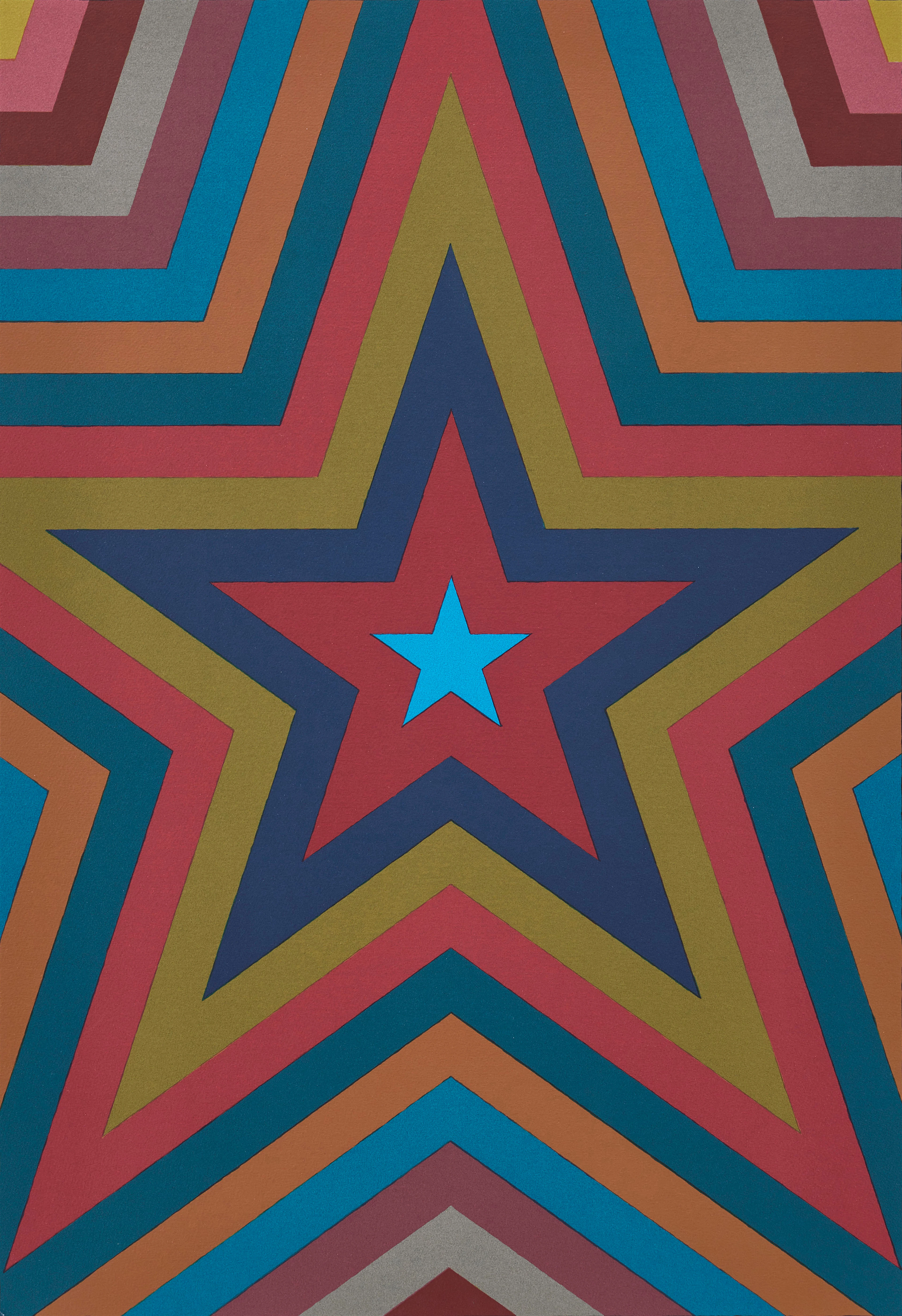 SOL LEWITT. "Five Pointed Star with Color Bands".