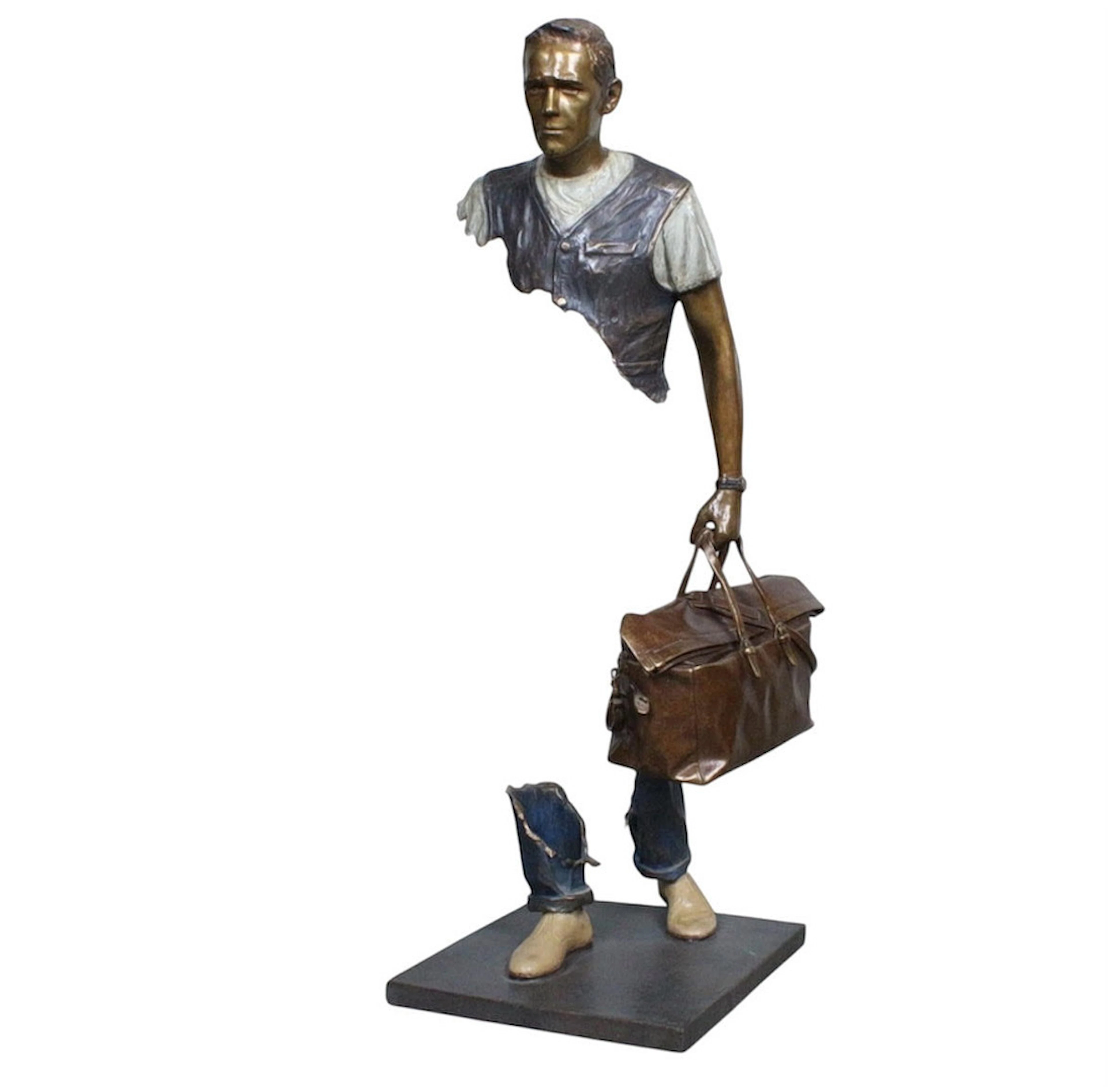 BRUNO CATALANO (1960). Bronzeskulptur, '' Self Likeness Cesar '' „Les