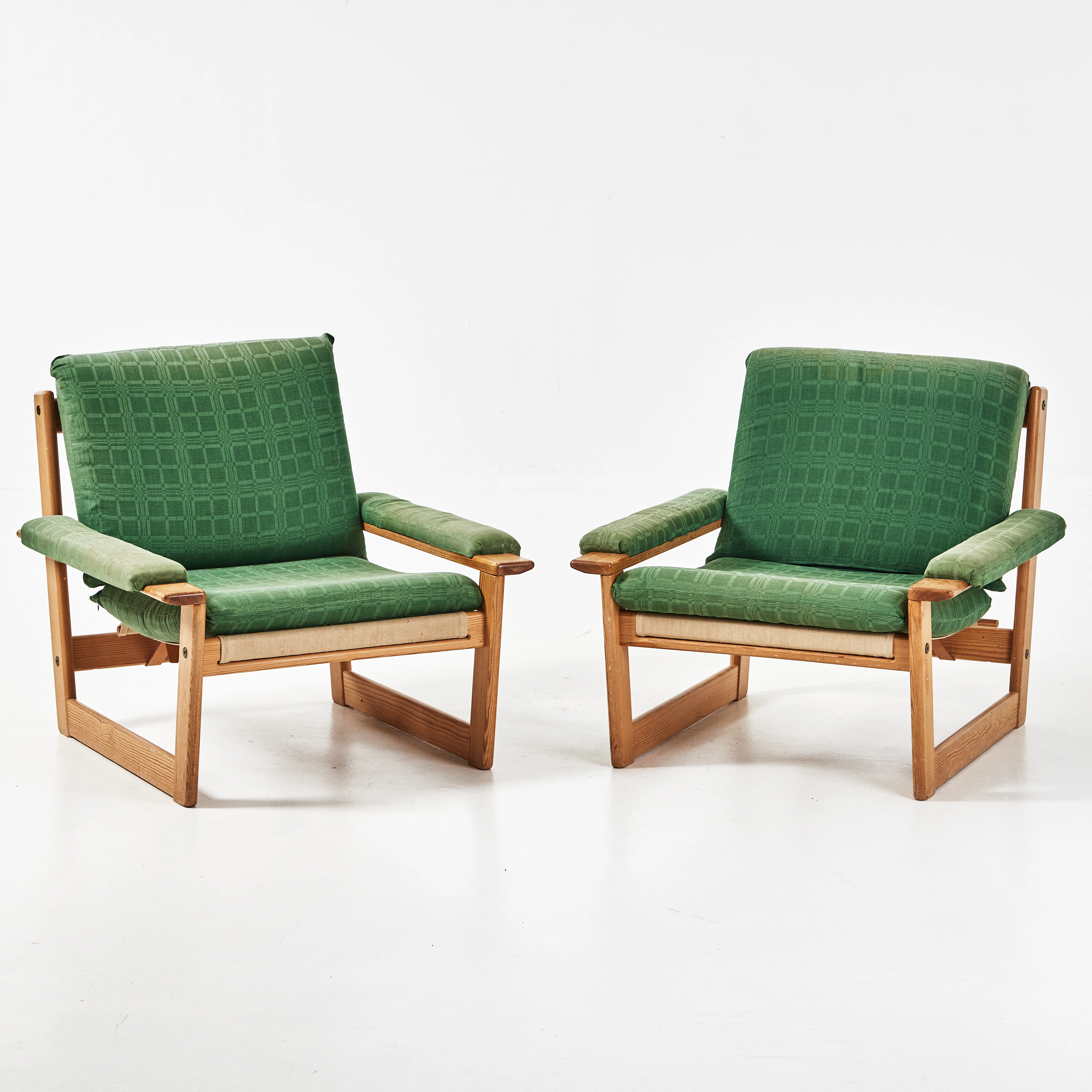LOUNGE FÅTÖLJER, 1 par, 1970-tal.