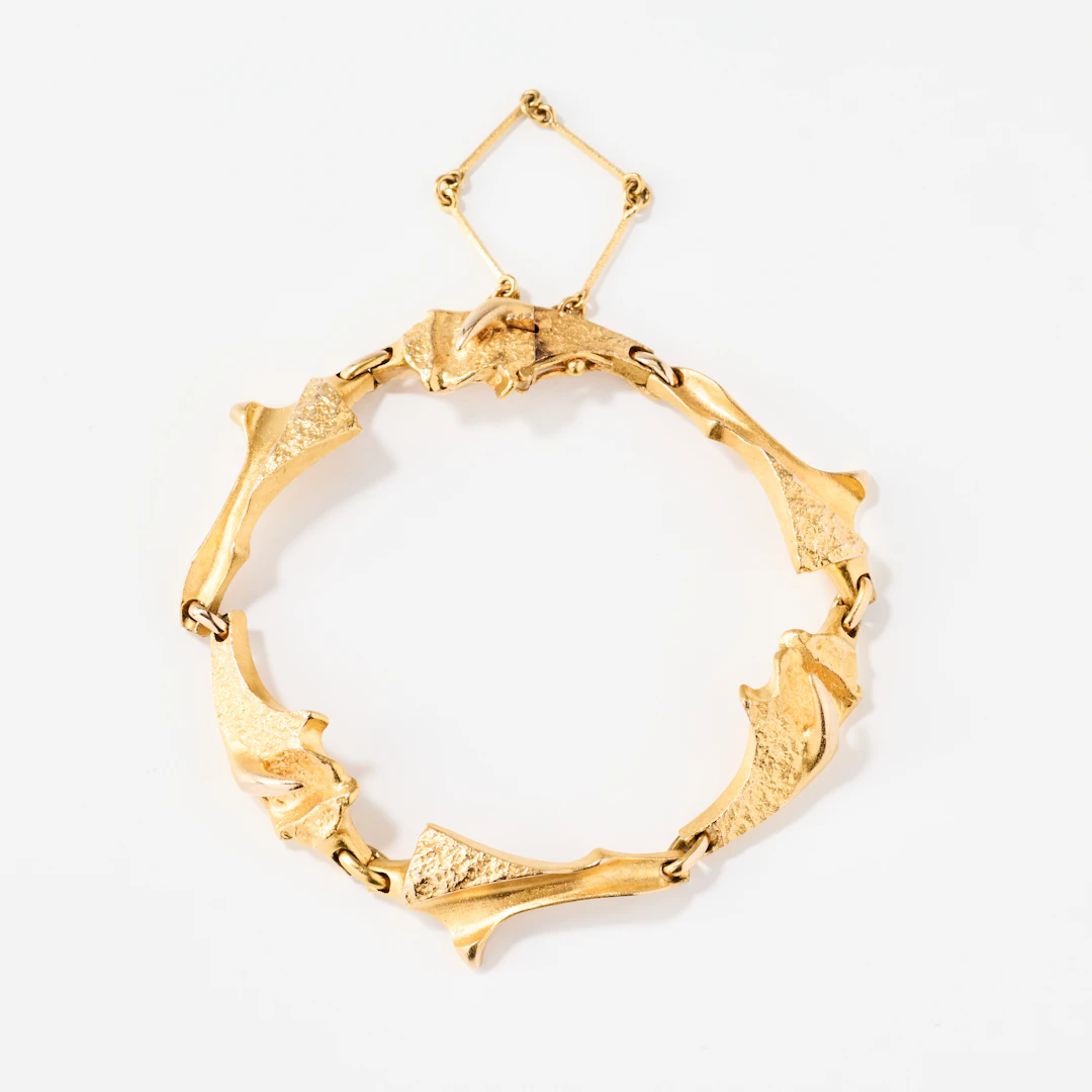 BJÖRN WECKSTRÖM. Armband, "Bali", 14K guld, för Lapponia, Helsingfors 1975.