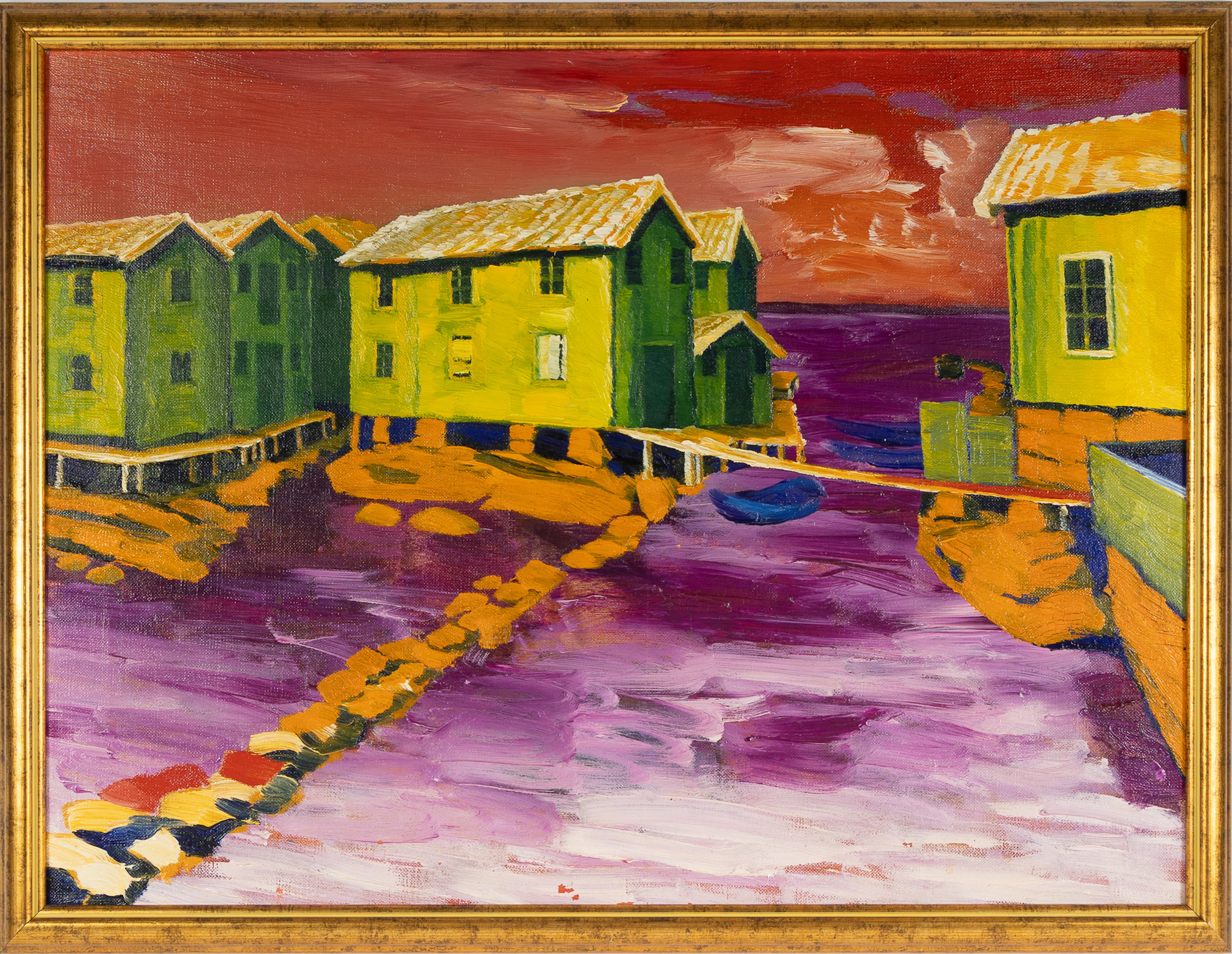 GUNNAR LÖBERG. "Sjöbodar".