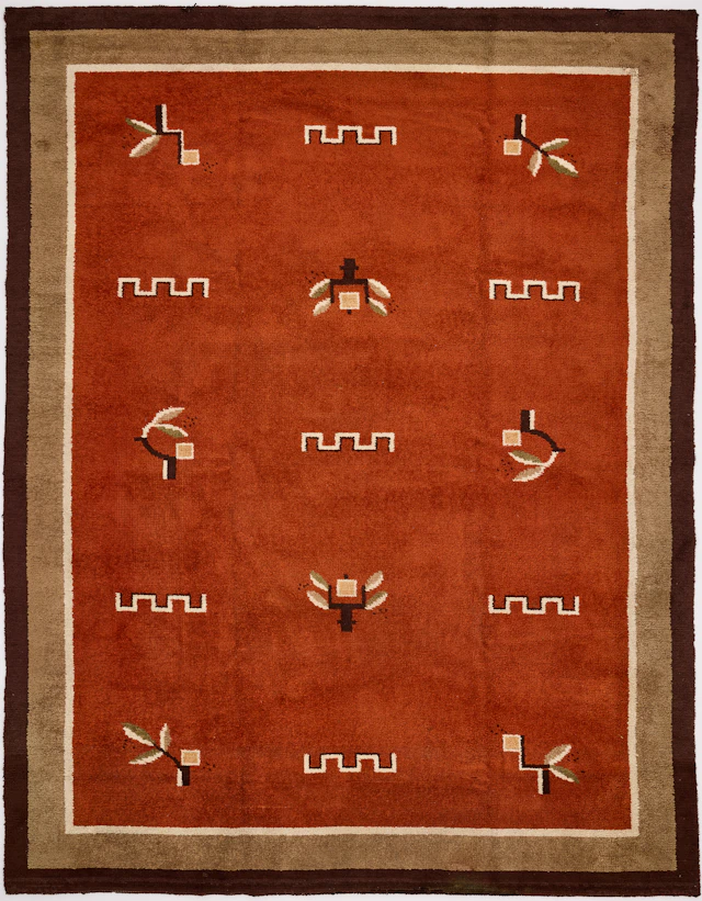MATTA, Art deco, Sverige 1930/40-tal, flossa, dekor av stiliserade
