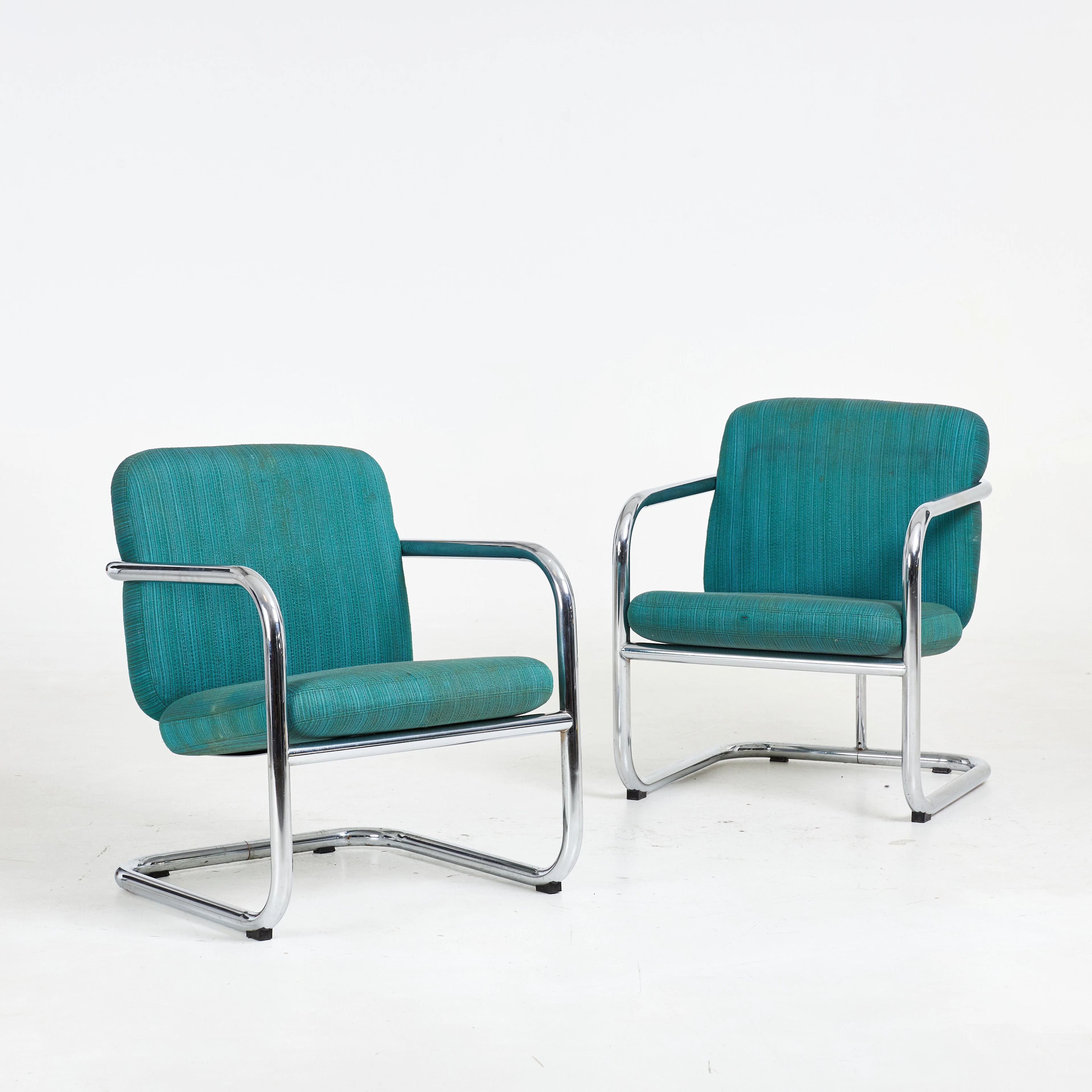 BÖRGE LINDAU & BO LINDEKRANTZ. Fåtöljer, 2 st, "S70", Lammhults, formgiven