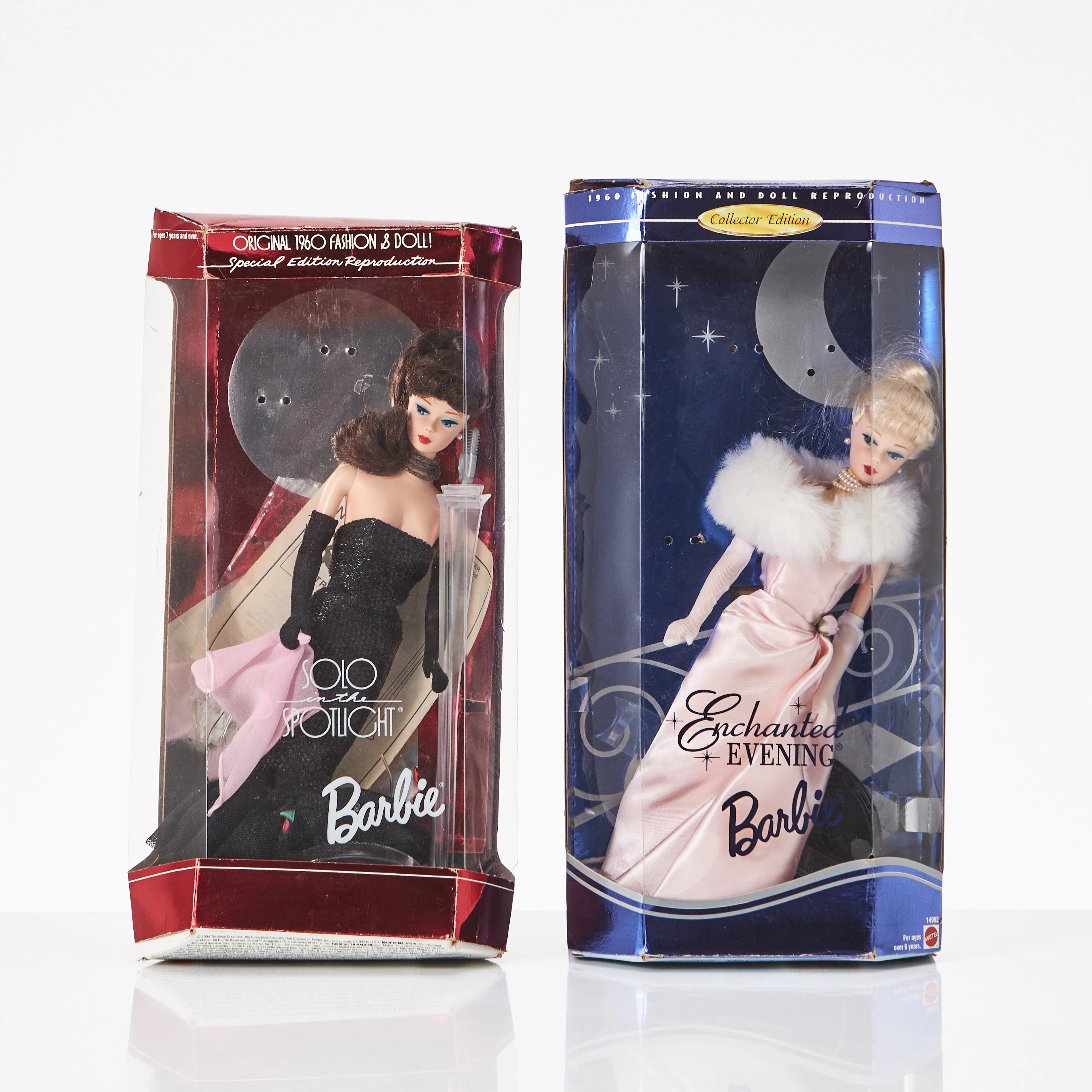 BARBIE (2), #13820 Brunette Solo in the Spotlight, #14992 Blonde Enchanted