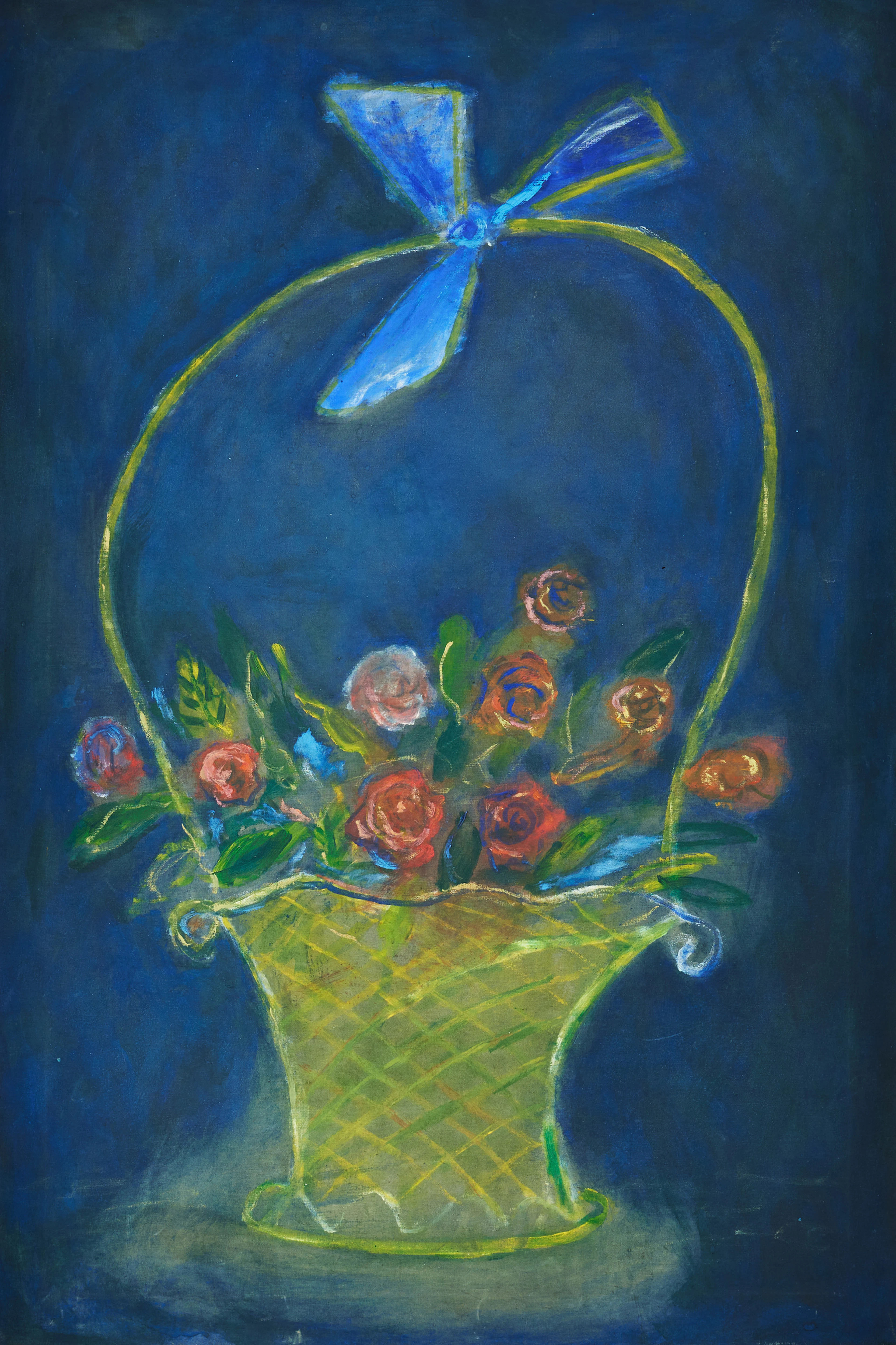 IVAN IVARSON. Blomster i korg.