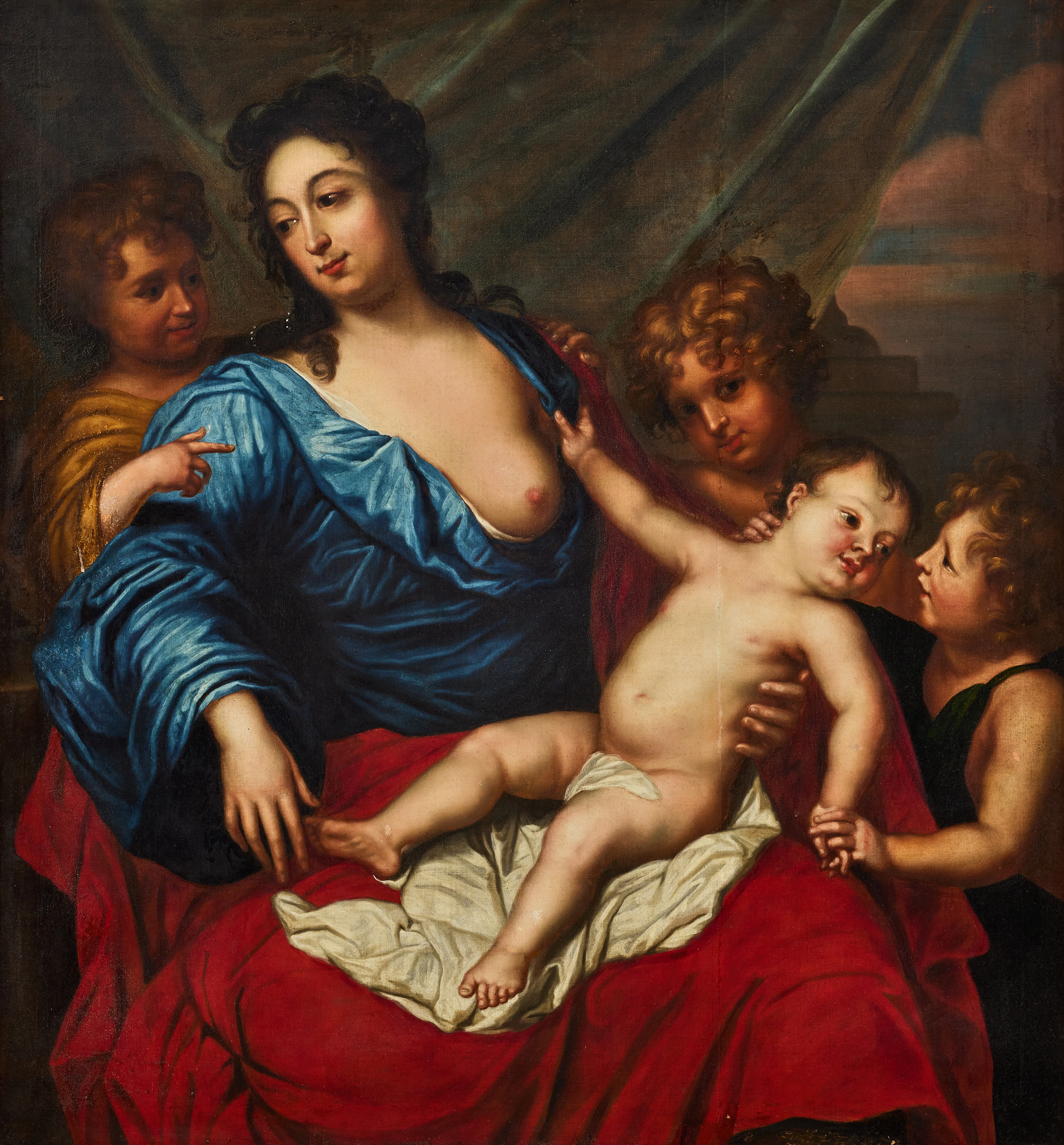DAVID VON KRAFFT (1655–1724). Tillskriven. Caritas (Allegori över kärleken).