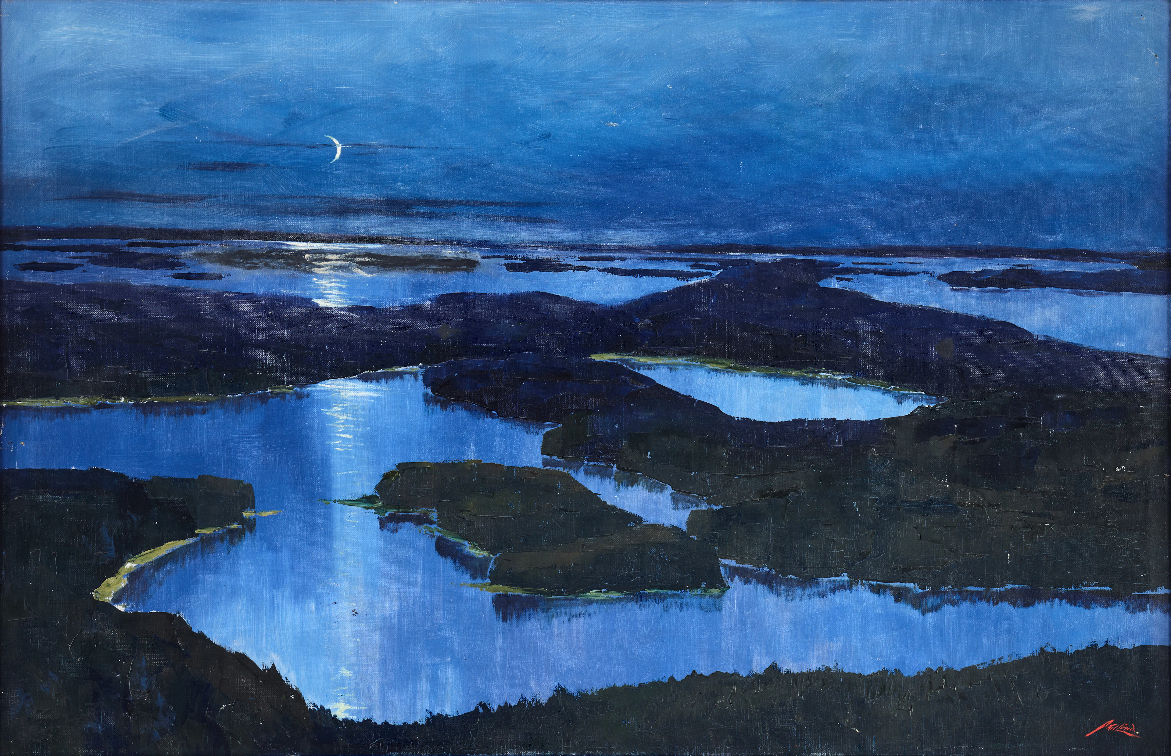 AXEL LIND. Nattmotiv.