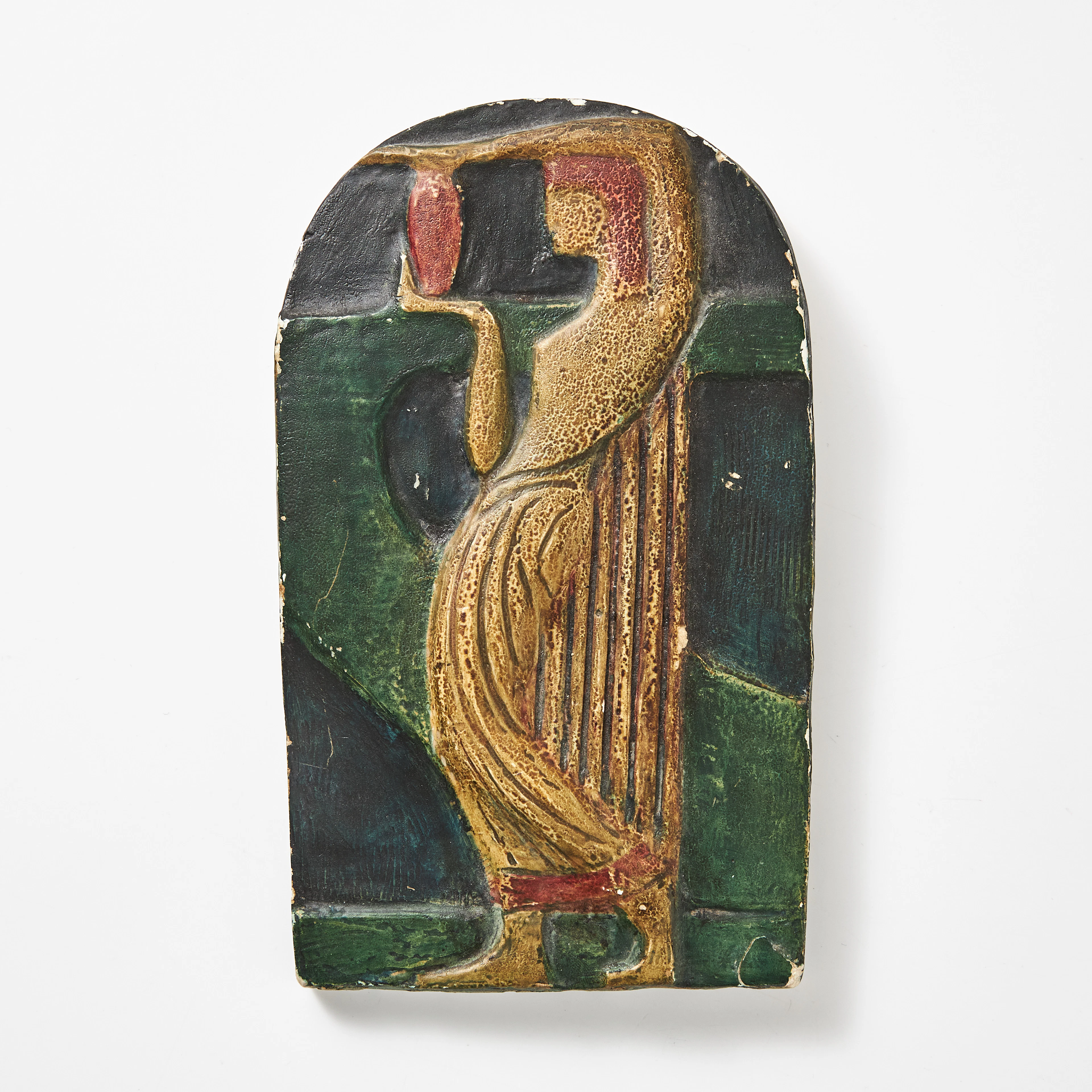 GRETA FAHLCRANTZ LINDBERG (1889 - 1978). Antikiserande relief.