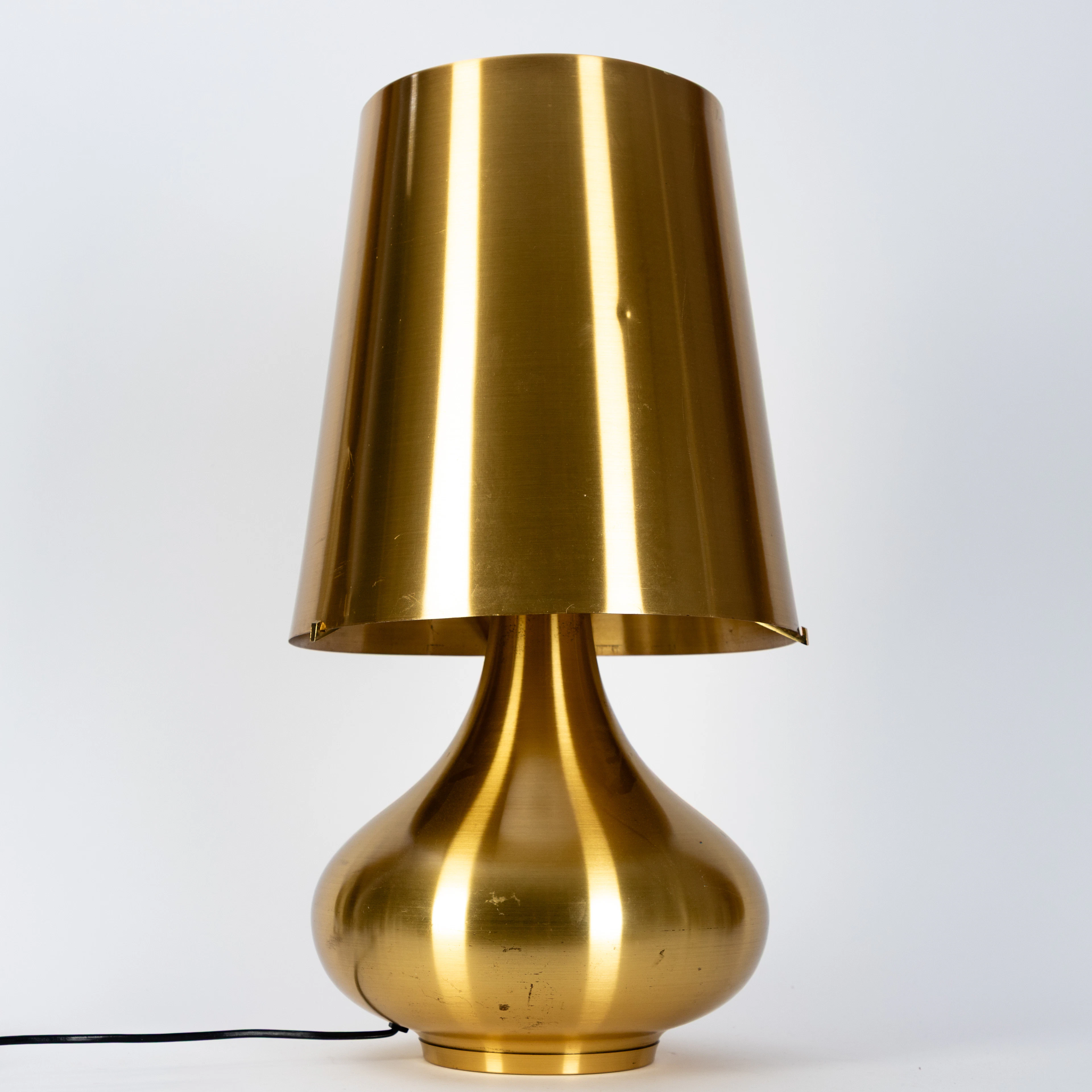 Max Ingrand, Tischlampe Modell 10579 in Messing, 2. Hälfte 20. Jh.