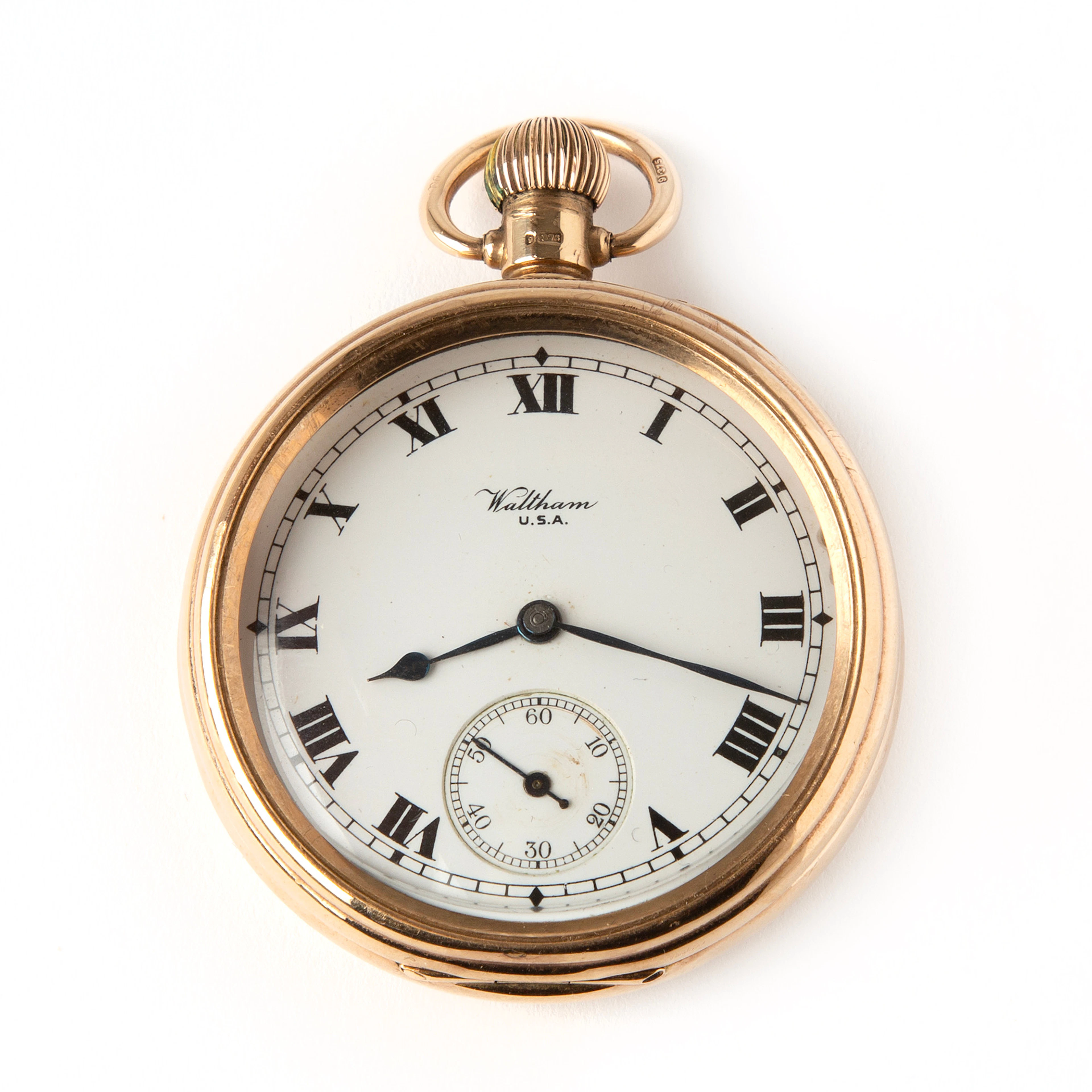 WALTHAM, fickur, 50,5 mm, 9K guld, 1920-tal.