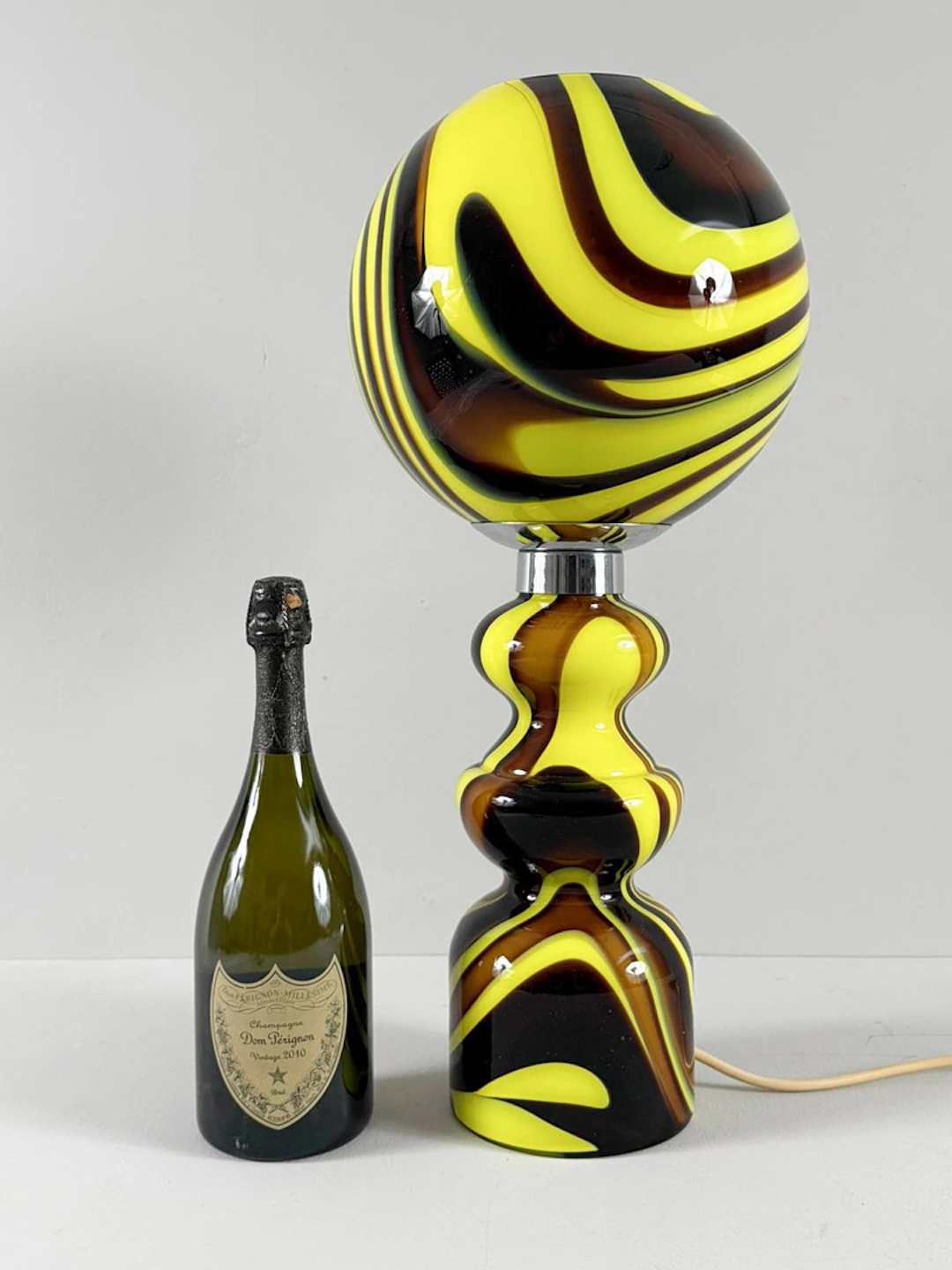 Mid Century Tischlampe/Tischleuchte von Carlo Moretti, Italien, 1970er Jahre.