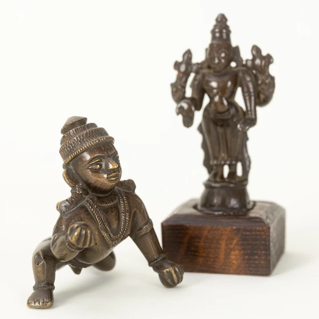 Vishnu und Bala-Krishna, Indien, 19. Jh. (2).