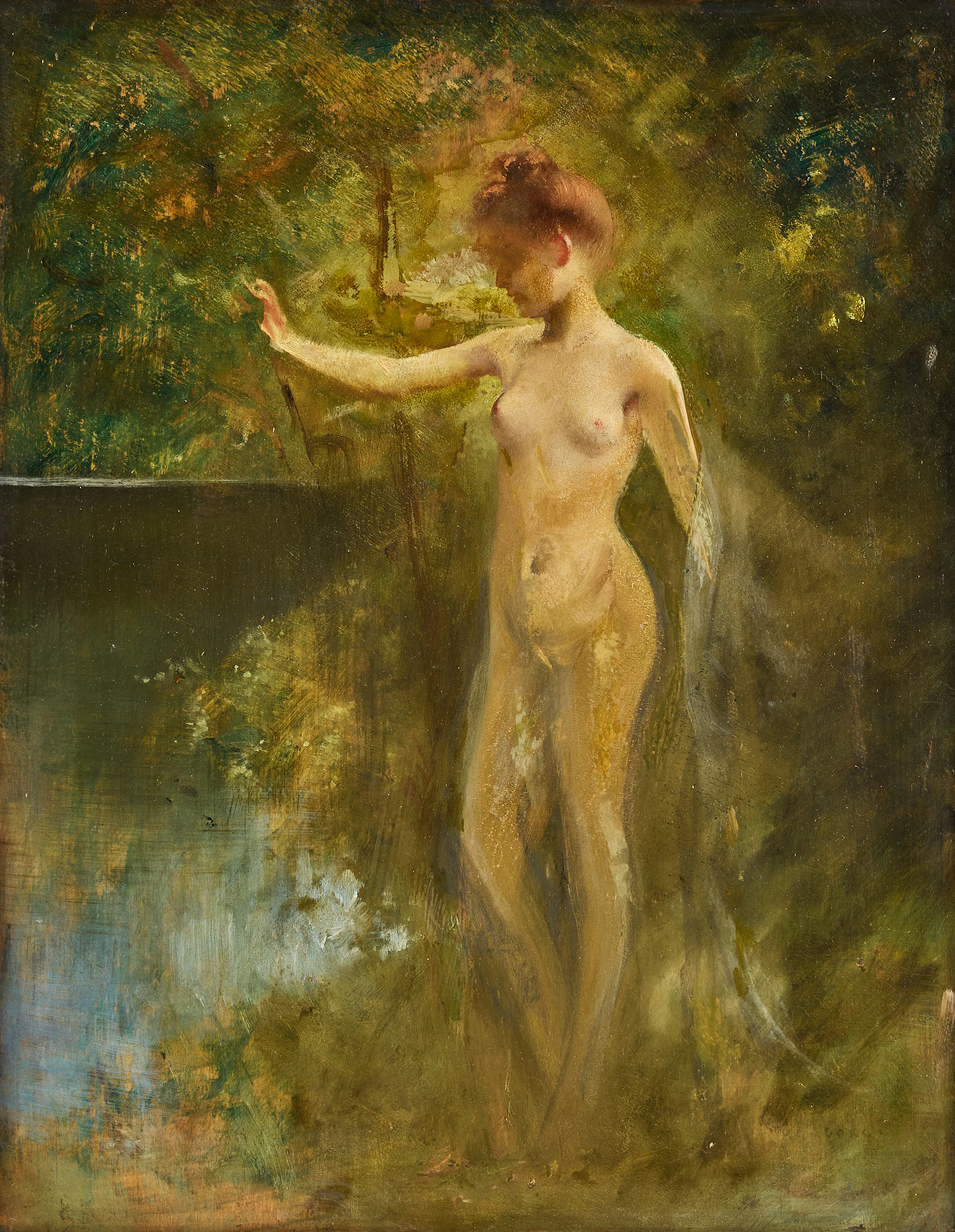 AUGUST HAGBORG. Nakenstudie.