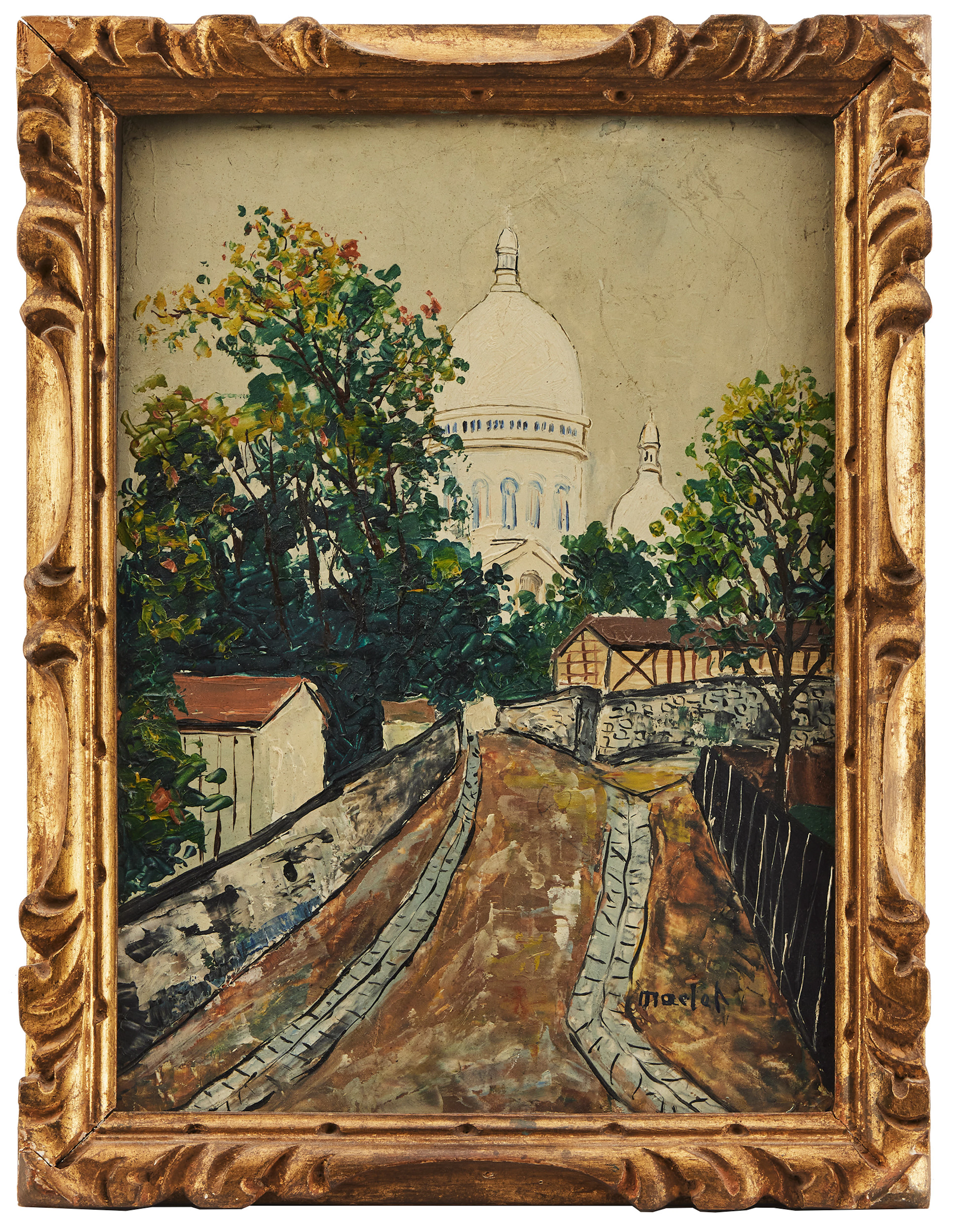 ÉLISÉE MACLET (FRANKRIKE 1881-1962). Vy över Montmartre med Sacré-Cœur.