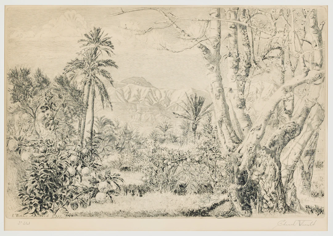 EDUARD WIIRALT. "Marrakeši maastik" (Marrakesh Landscape).