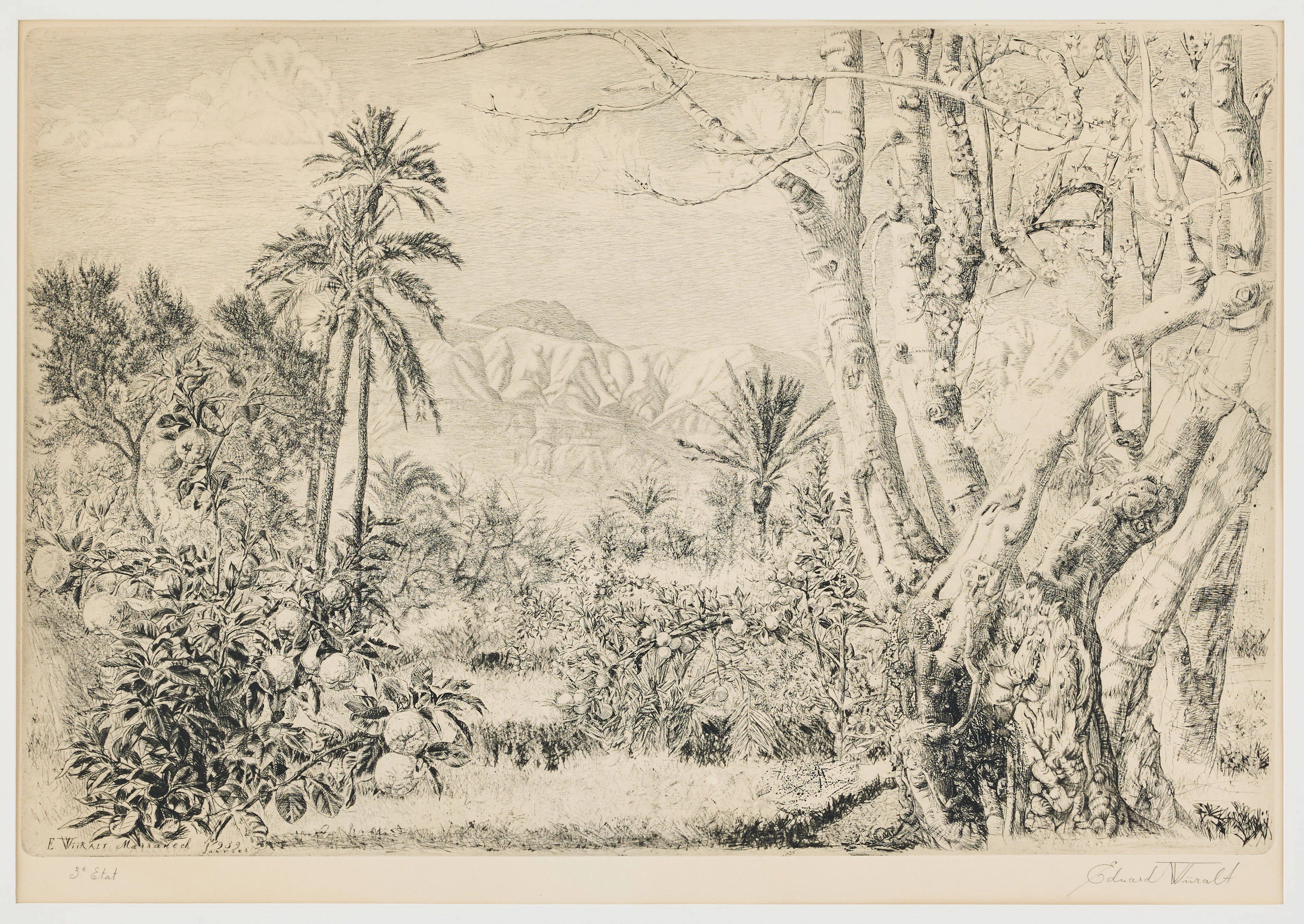 EDUARD WIIRALT. "Marrakeši maastik" (Marrakesh Landscape).