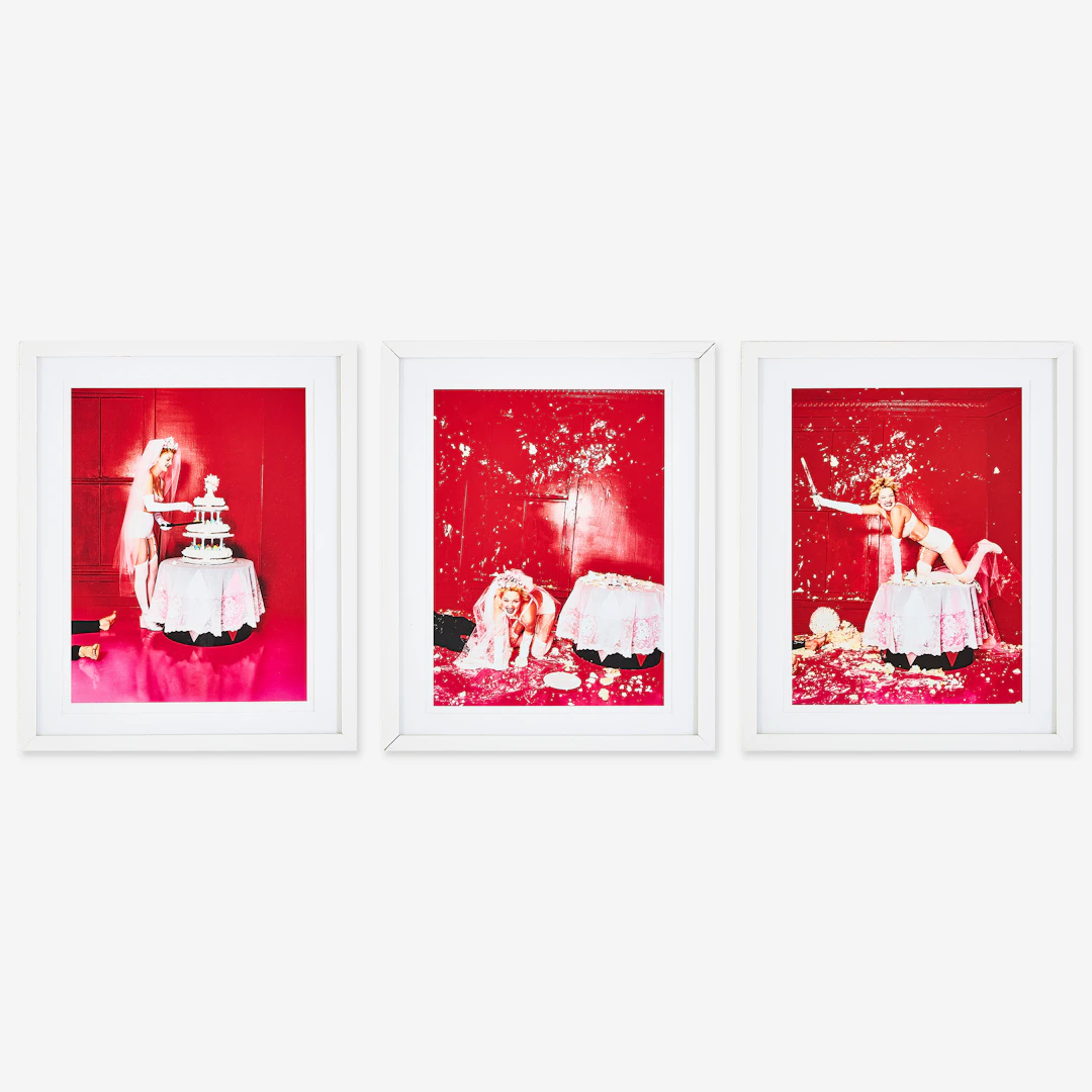 DAVID LACHAPELLE. "Most Perfect Work", triptyk, fotografi, framtagen