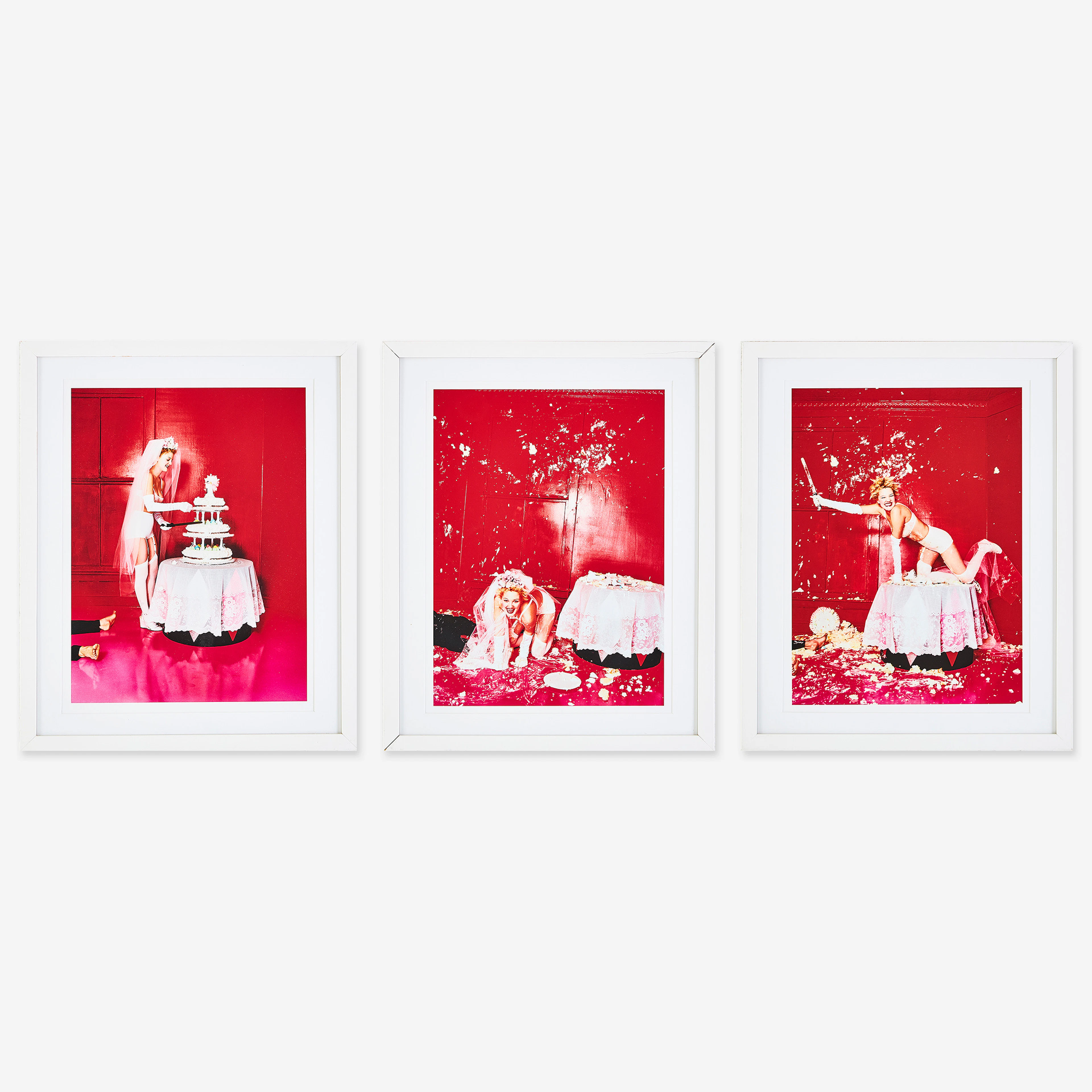 DAVID LACHAPELLE. "Most Perfect Work", triptyk, fotografi, framtagen