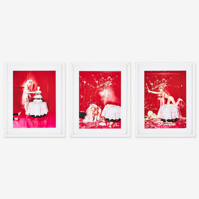 DAVID LACHAPELLE. "Most Perfect Work", triptyk, fotografi, framtagen