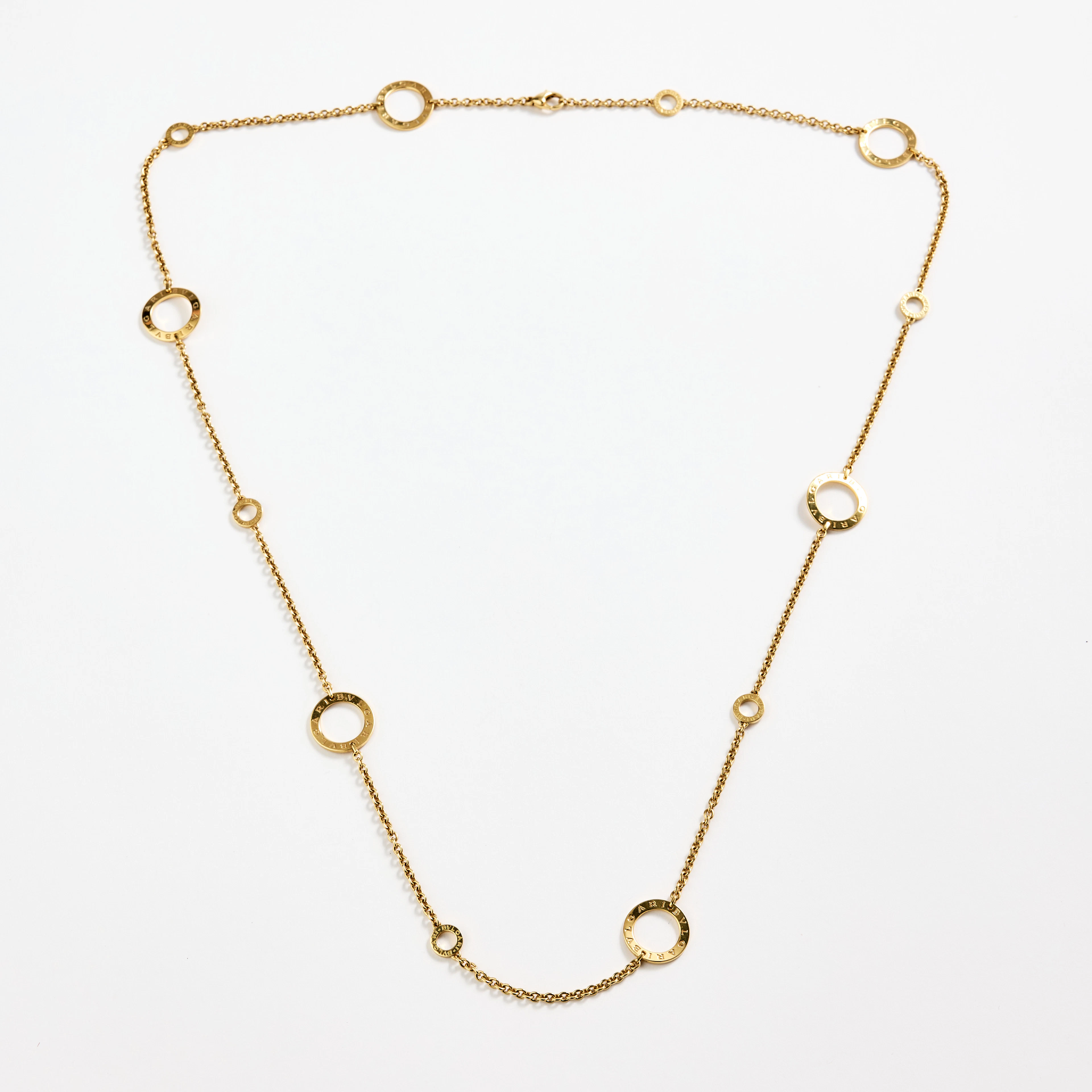 BULGARI, collier, "BVLGARI BVLGARI", 18K guld, Italien.
