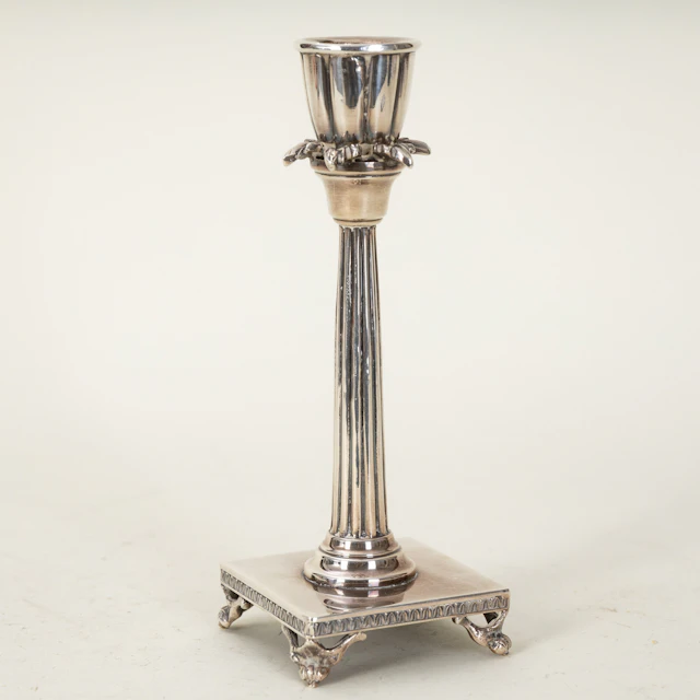 Tafelleuchter, Sterlingsilber, Italien, 2. Hälfte 20. Jh.