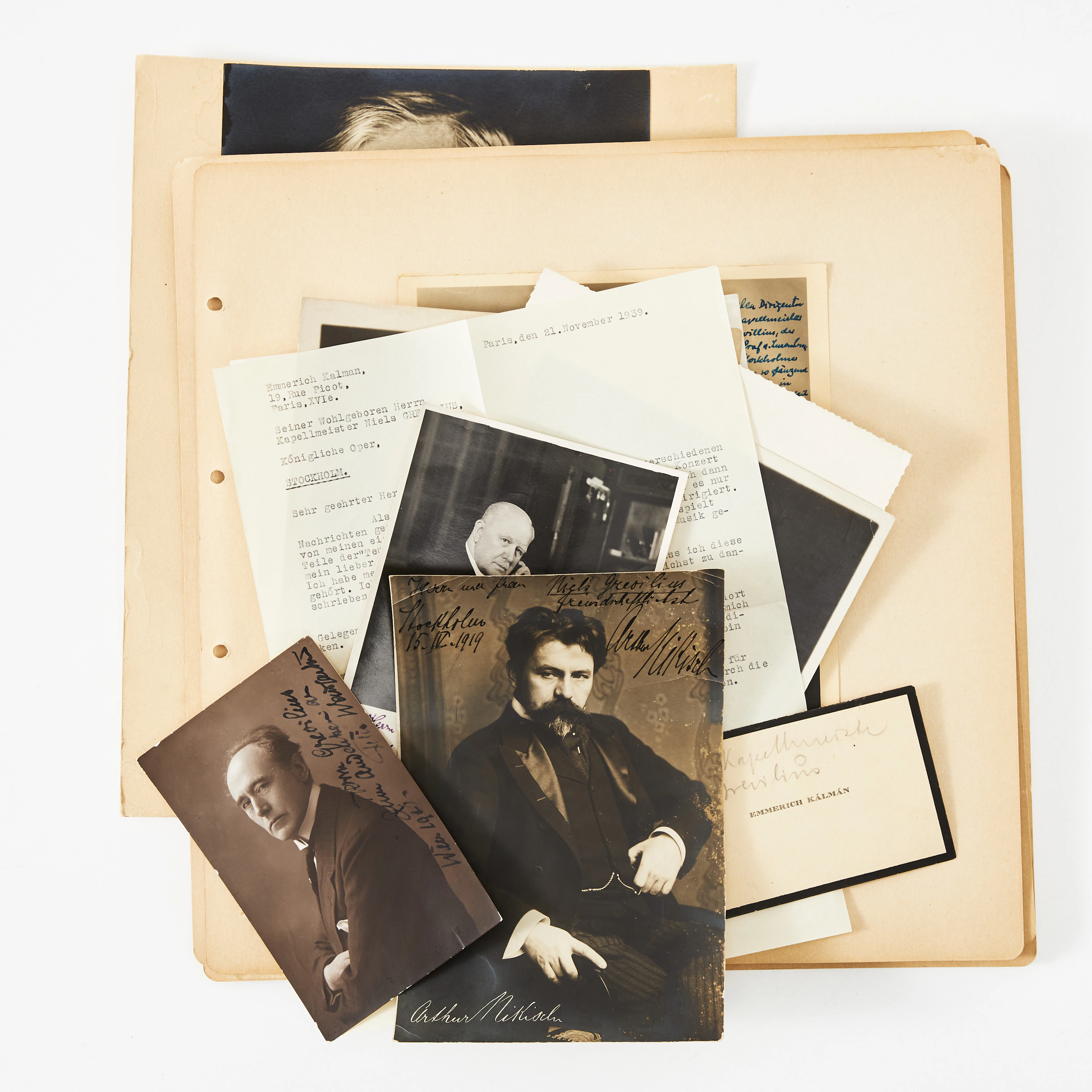 MUSICIANS - COLLECTION OF SIGNED PHOTOGRAPHS / CARDS, SOME LETTER