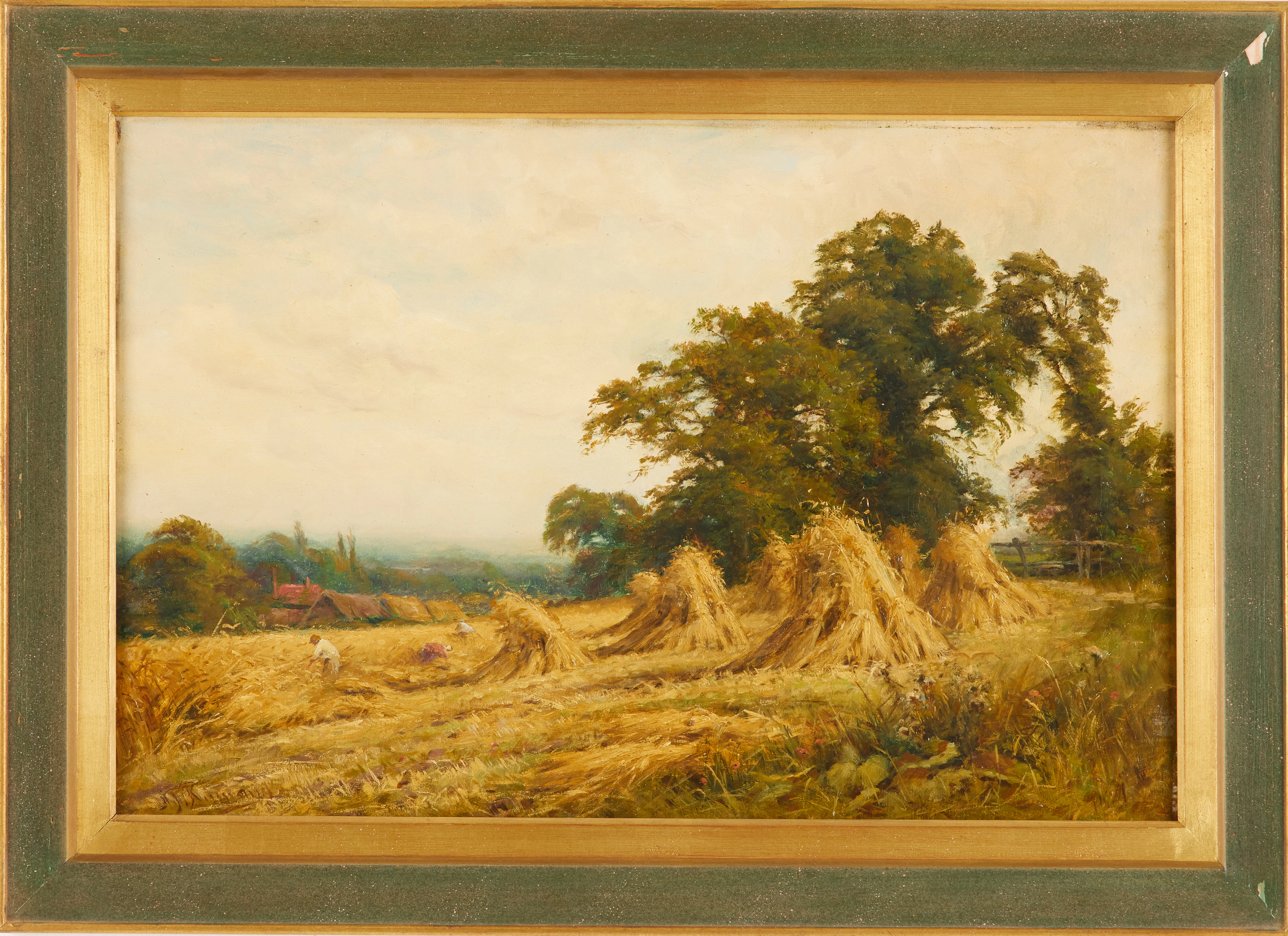 HENRY JOHN KINNAIRD. Åkerlandskap, olja på duk, signerad.