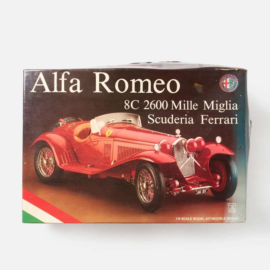 MODELLBIL, Alfa Romeo 2600 Mille Miglia, Pocher, Italien, i originalkartong.