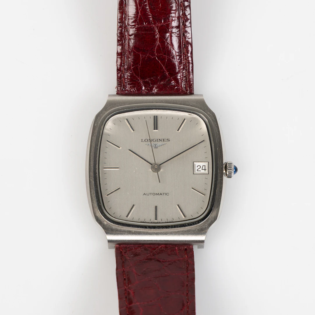 LONGINES, armbandsur, 33 x 36 mm, stål, ca 1975.