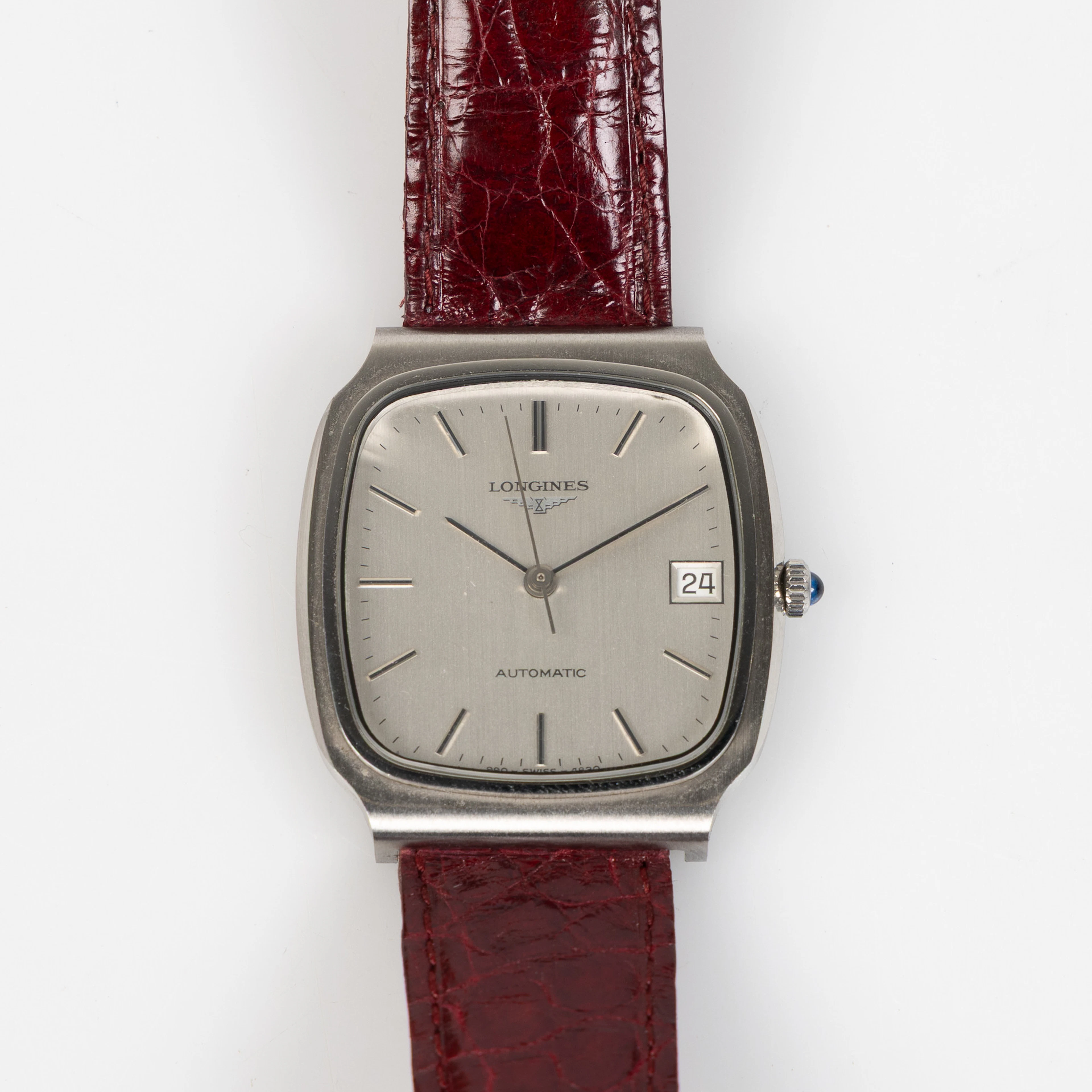 LONGINES, armbandsur, 33 x 36 mm, stål, ca 1975.