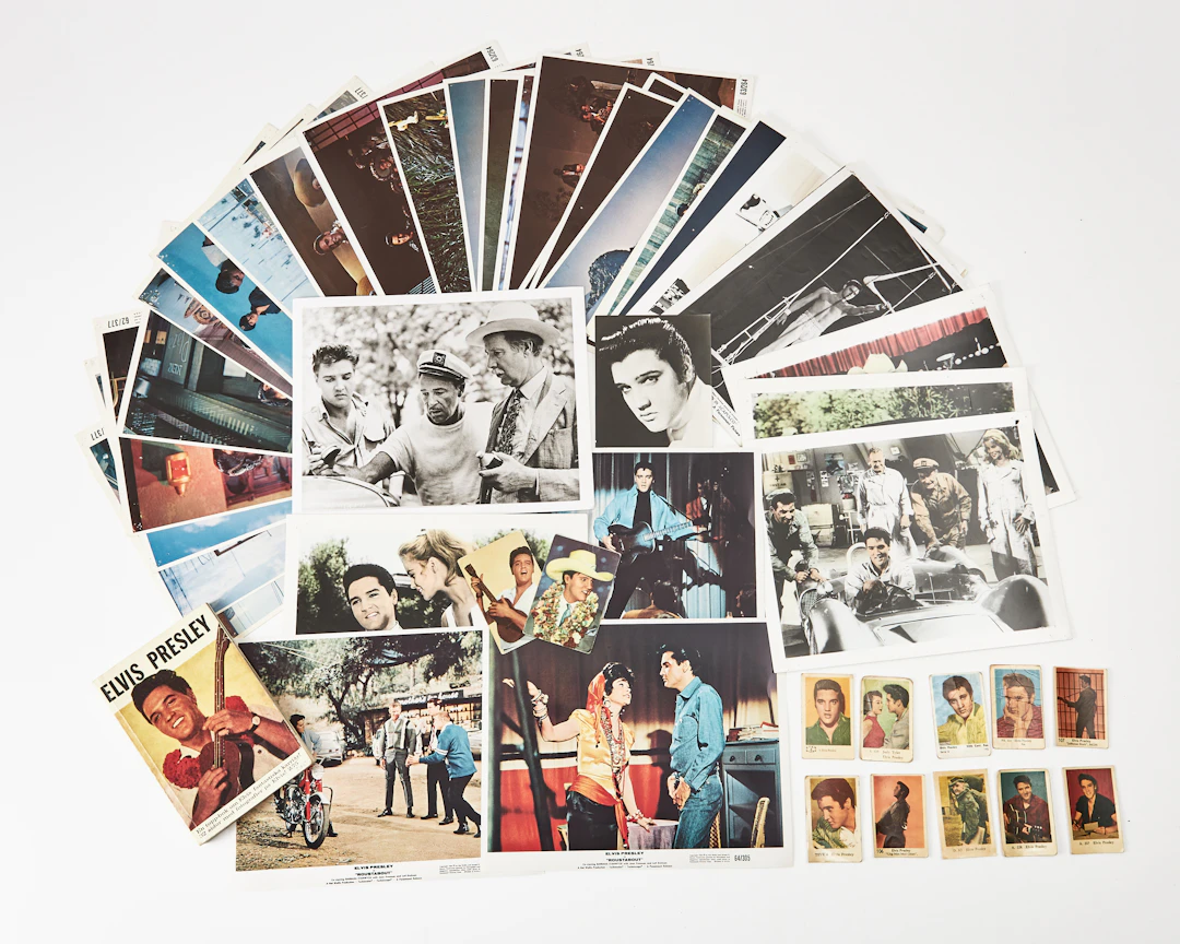 ELVIS PRESLEY, reklammaterial som foton från filmer, Samlarbilder mm.