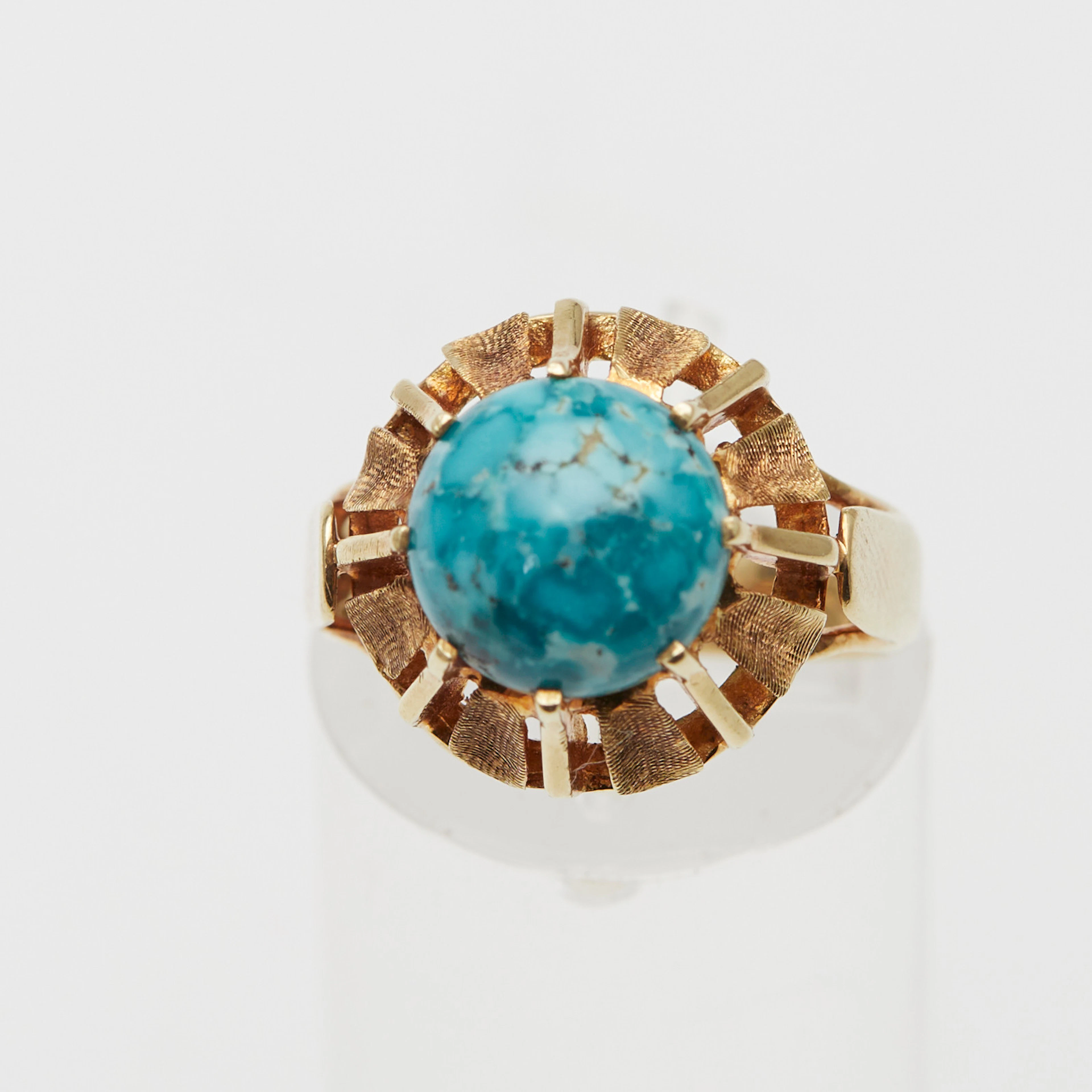 RING, 585er Gelbgold, Türkis.