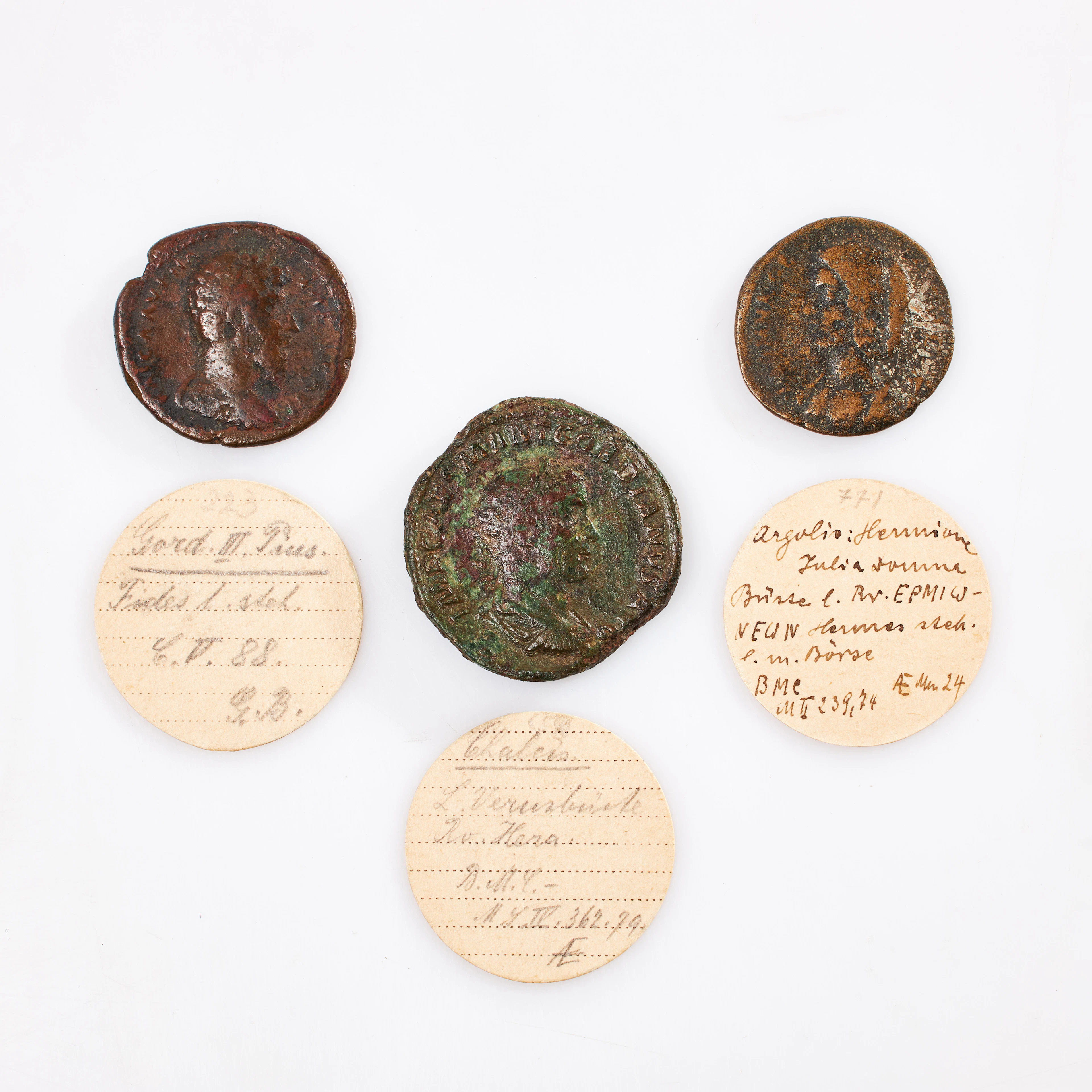 BRONSMYNT, 3 st, romerska , Gordianus III Pius, kejsare 238-244, Julia
