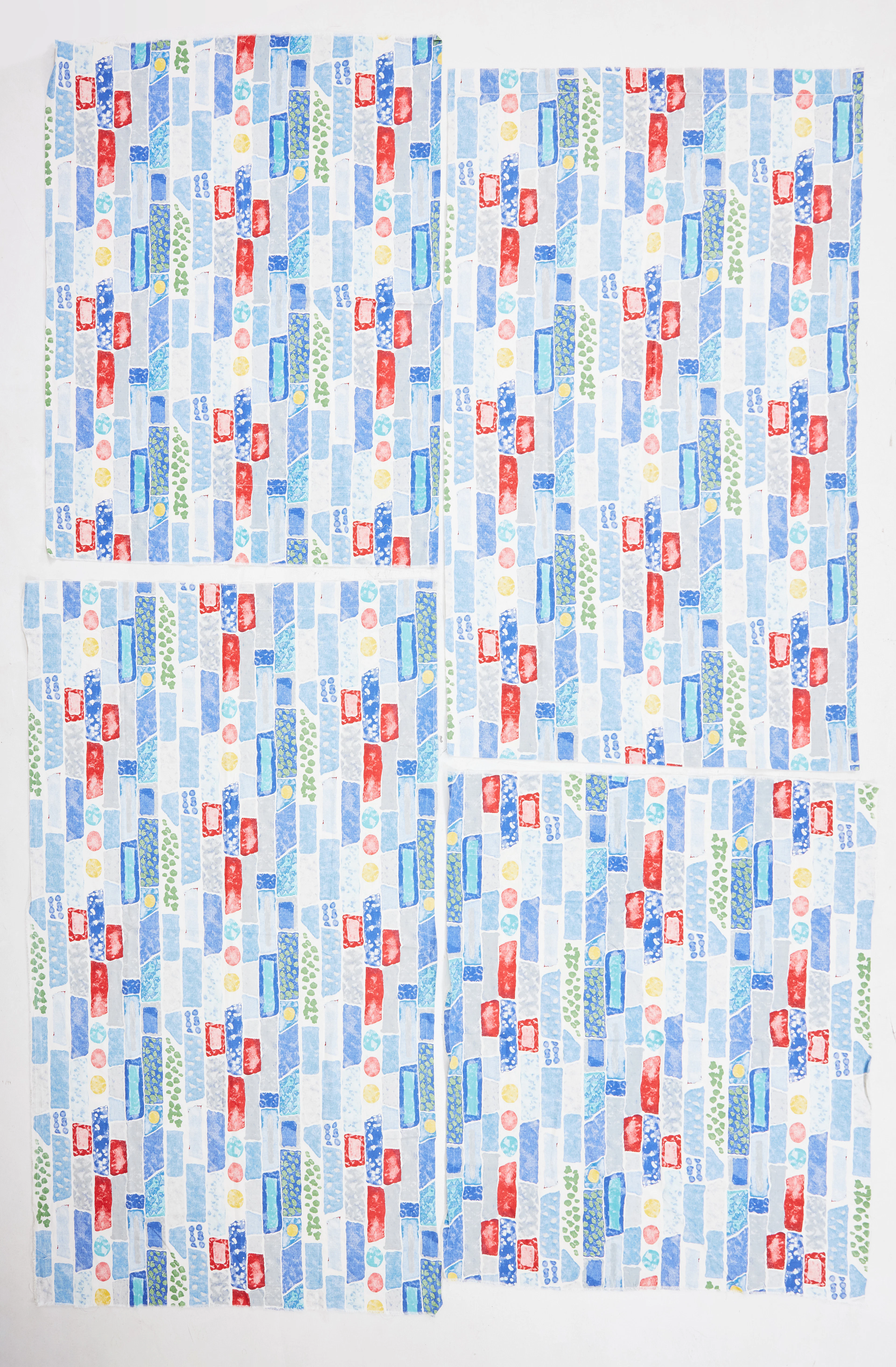 JOSEF FRANK. Parti tyger, "Street", linne, tryckta hos Almedahls