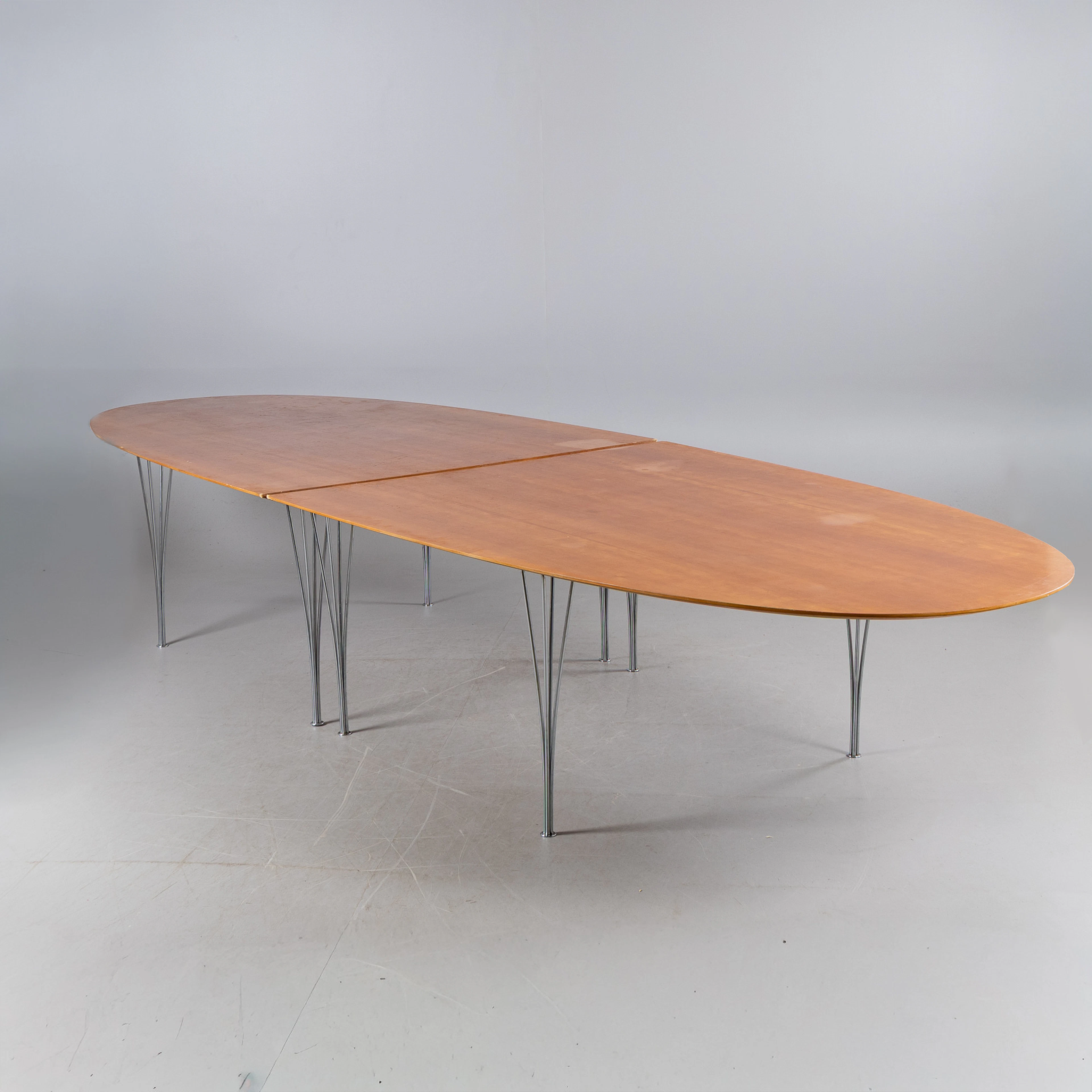 BRUNO MATHSSON & PIET HEIN. Matbord "Superelips", körsbär, delbart