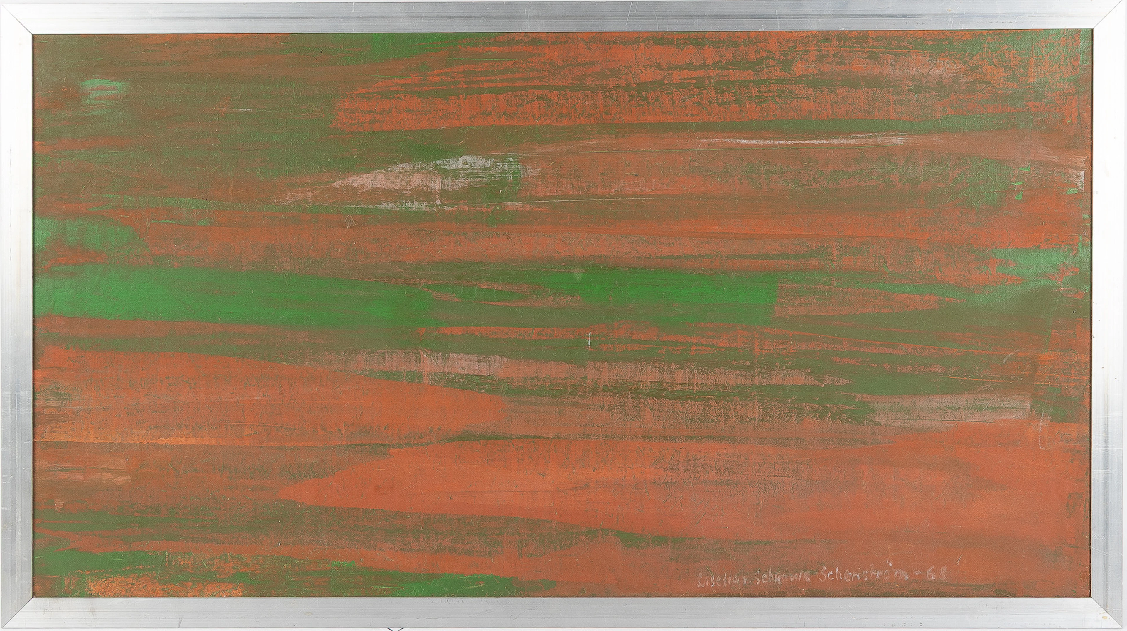 LISETTE VON SCHROWE-SCHENSTRÖM (1921-1975). Komposition i orange och