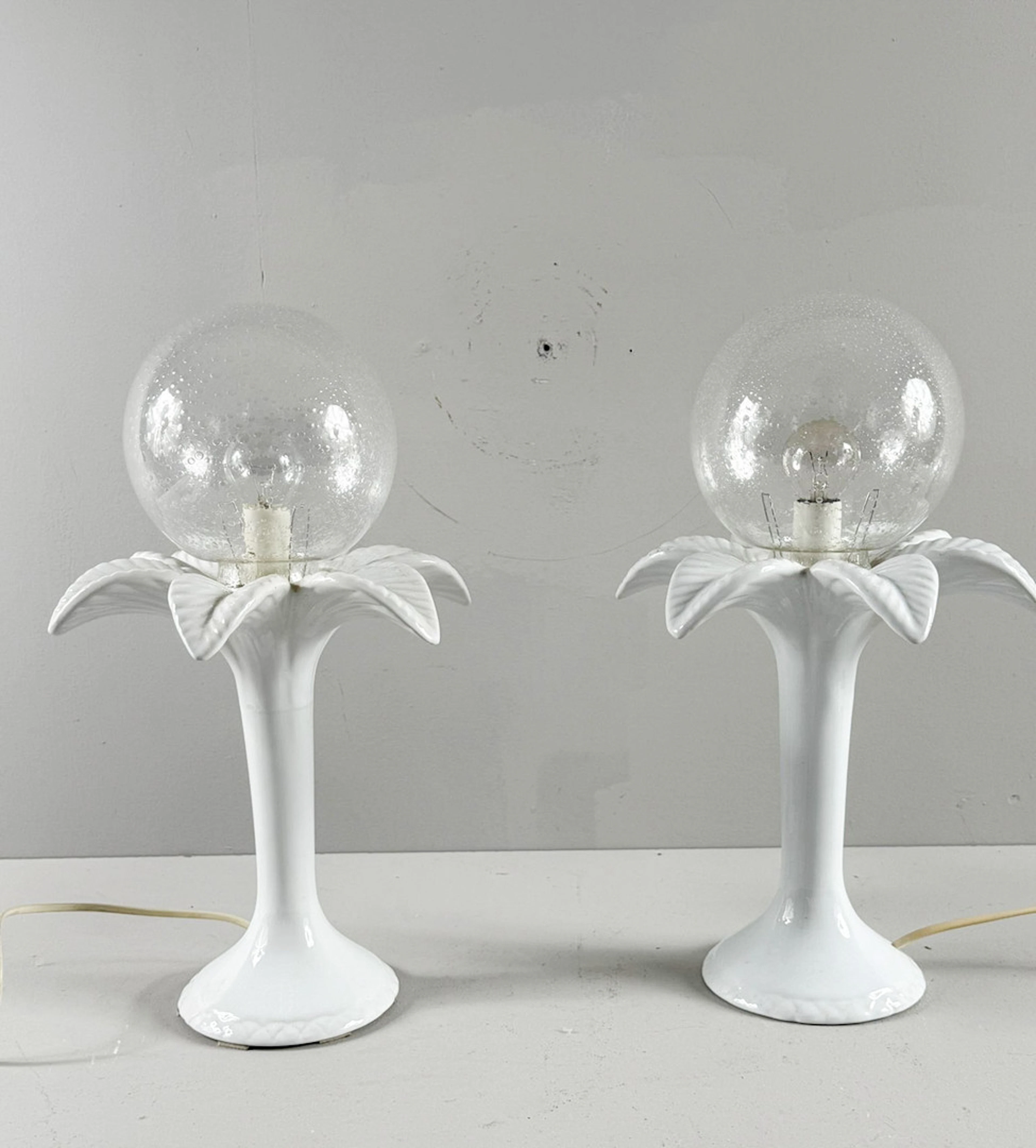 2er Set/Tischlampen/Tischleuchten, Hollywood Regency, 1970er Jahre.